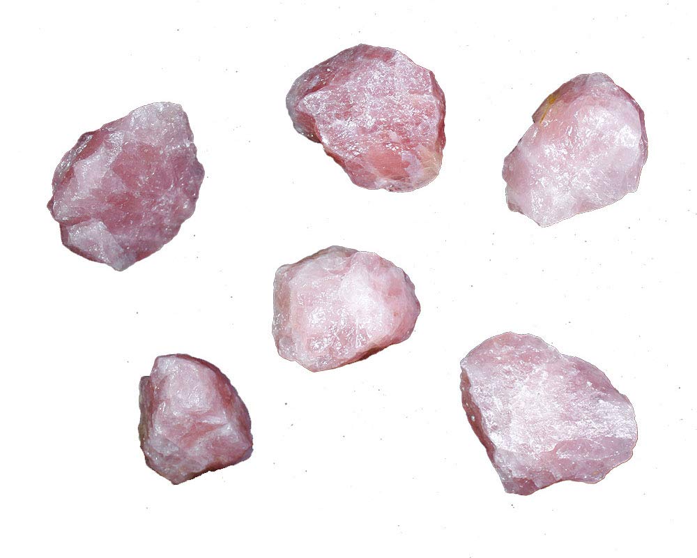 Natural Rose Quartz Crystal Raw Stones 1kg - Bulk Rough Rocks for Tumbling, Polishing, Wire Wrapping Jewelry Making - Healing Crystals for Reiki, Wicca, Meditation - Aquarium Decor & Home Decoration (Perfect for DIY Crafts, Spiritual Healing & Fish Tank Landscaping)