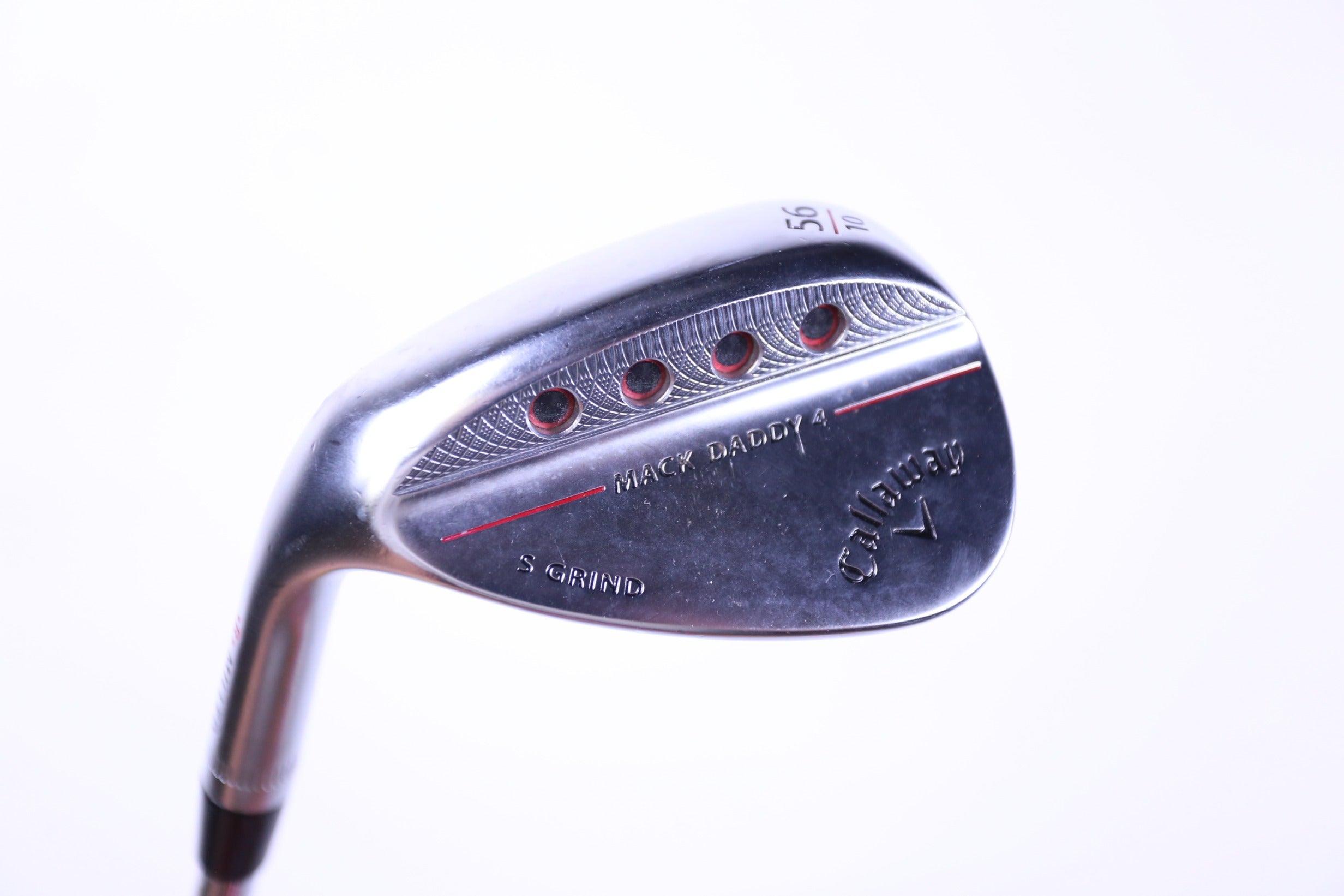 Used Callaway MD4 Chrome Sand Wedge - Left Handed 56° Stiff Flex Golf Club for Bunker Shots & Short Game Precision