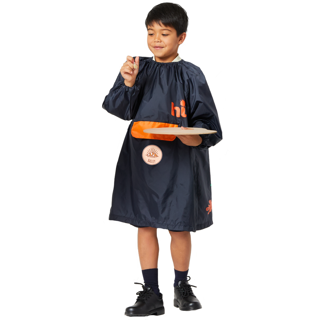 Kids Art Smock Medium Size - Waterproof & Washable Painting Apron for Children - Perfect for School, Home & DIY Crafts
