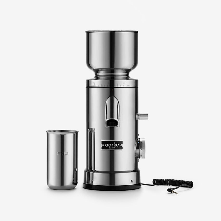 Aarke Premium Electric Coffee Grinder - Stainless Steel Burr Mill for Fresh Ground Coffee - Perfect for Home, Office, and Espresso Lovers