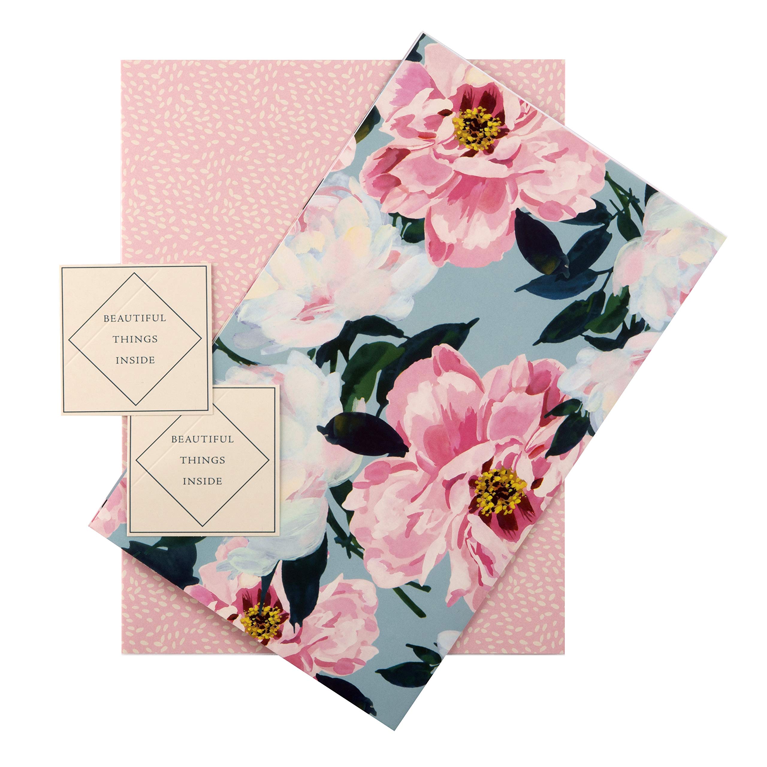 Hallmark Floral & Confetti Wrapping Paper Set with Gift Tags - Premium Holiday, Birthday & Party Gift Wrap for All Occasions - Perfect for Christmas, Weddings, Baby Showers & Special Events