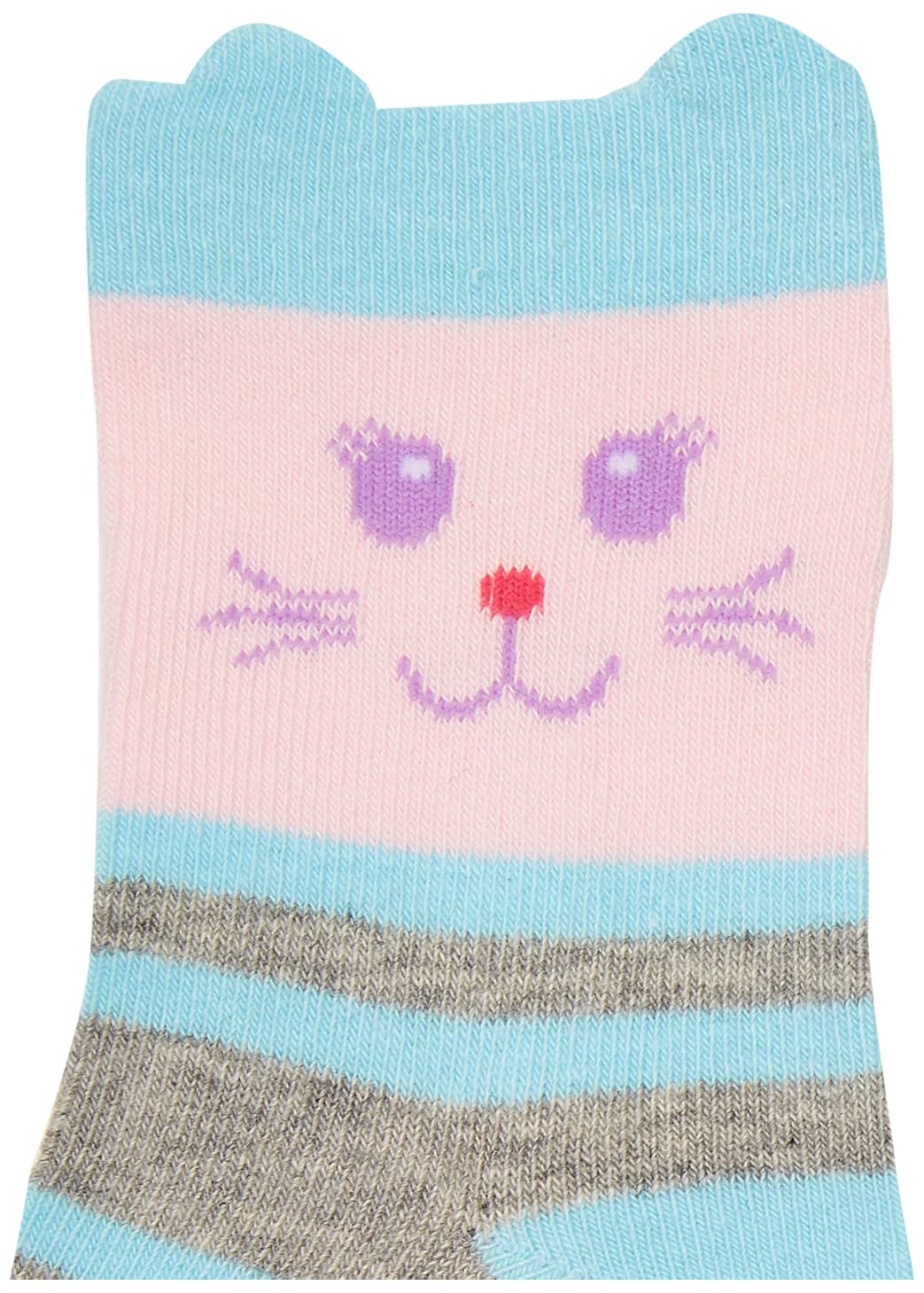 Jefferies Novelty Cat Crew Socks - 6 Pair Pack - Soft Cotton Blend Socks for Men & Women - Fun Animal Print Casual Socks for Everyday Wear, Gifts, and Cosplay Outfits