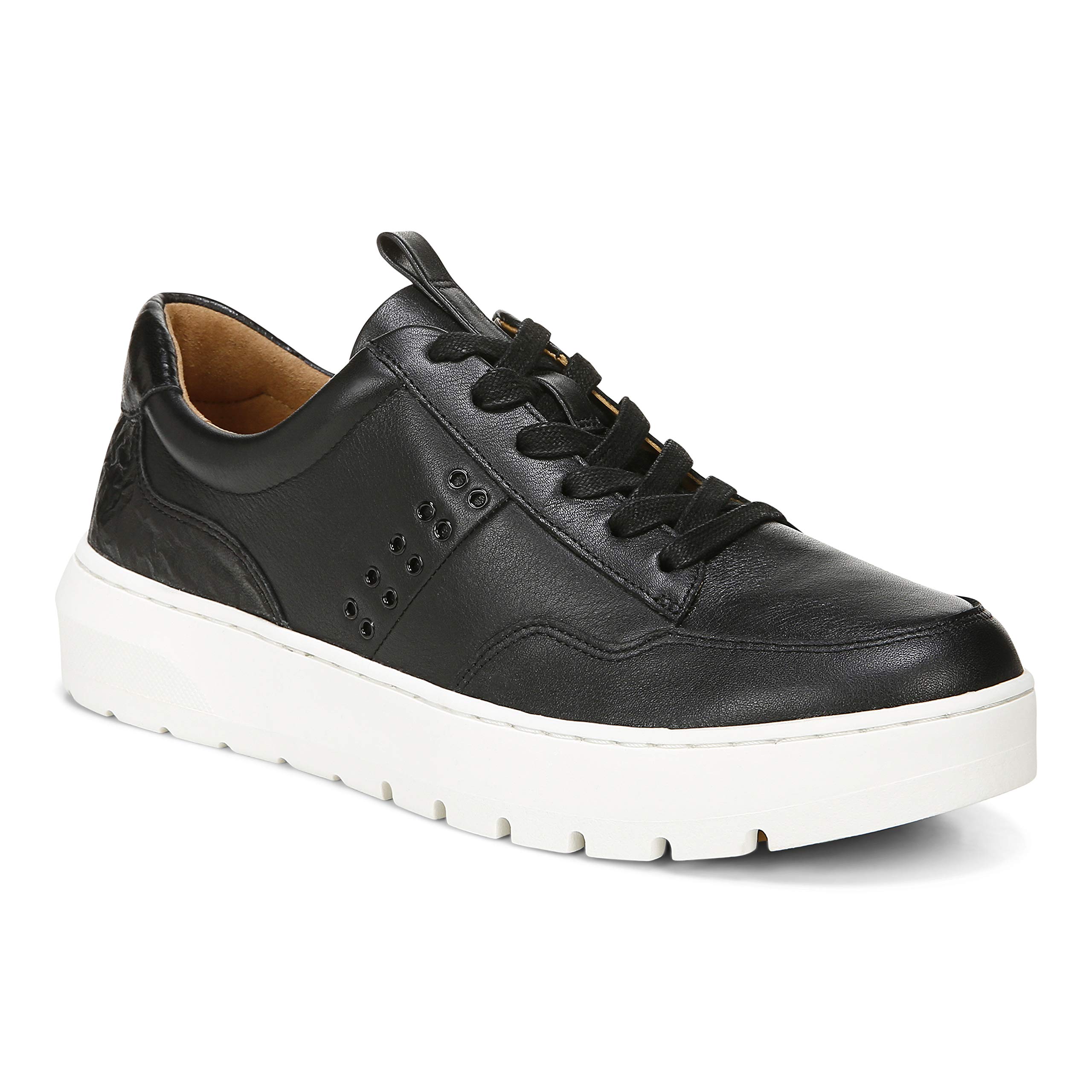 Vionic Ysenia Women's Casual Sneakers - Comfortable Walking Shoes for Women, Black, Size 8 Medium | Perfect for Everyday Wear, Work, and Travel