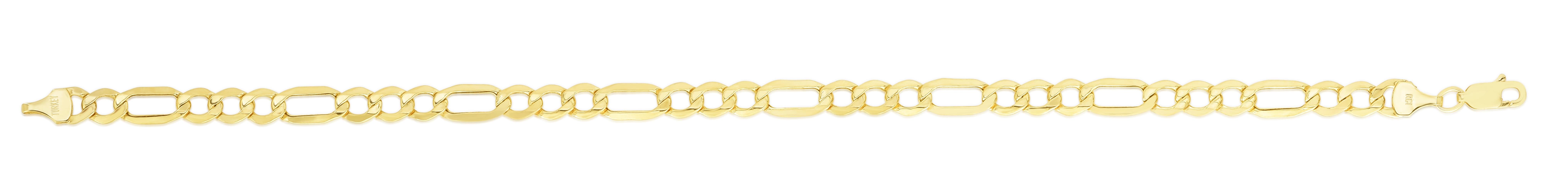 10K Gold 5.6mm Lite Figaro Chain - Dainty & Lightweight Jewelry for Men & Women - Perfect for Everyday Wear, Layering & Gifts