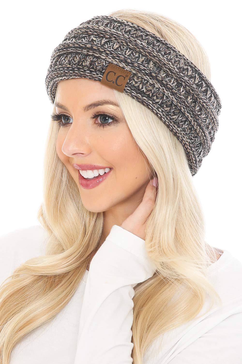 Soft Stretch Winter Warm Cable Knit Fuzzy Lined Ear Warmer Headband for Women & Men - Cozy Cold Weather Accessory for Skiing, Running, and Outdoor Activities