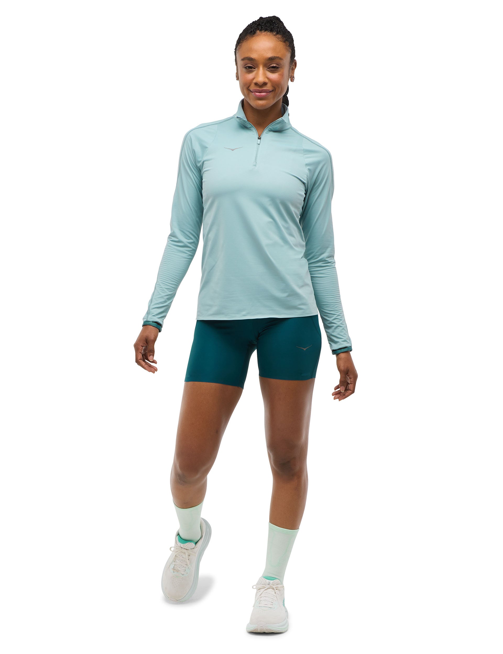 GlideTech Quarter Zip Pullover Sweater with Druzy Crystal Accents - Stylish & Comfortable for Work, Travel & Outdoor Activities