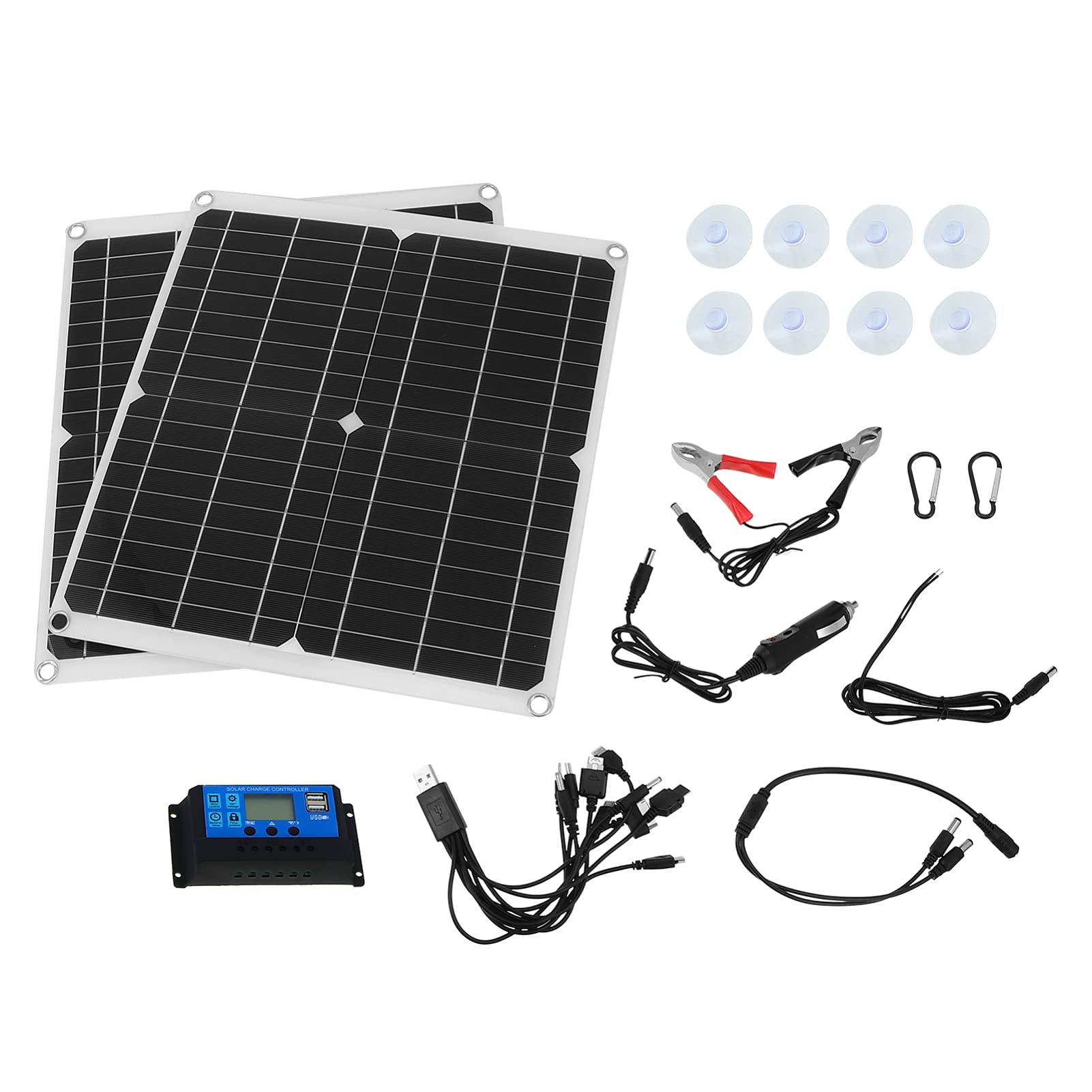 YARDWE 300W Monocrystalline Solar Panel Kit - 18V High-Efficiency Solar Power System for RV, Camping, Hiking & Outdoor Adventures | Portable Solar Charger for Boats, Cabins & Off-Grid Living