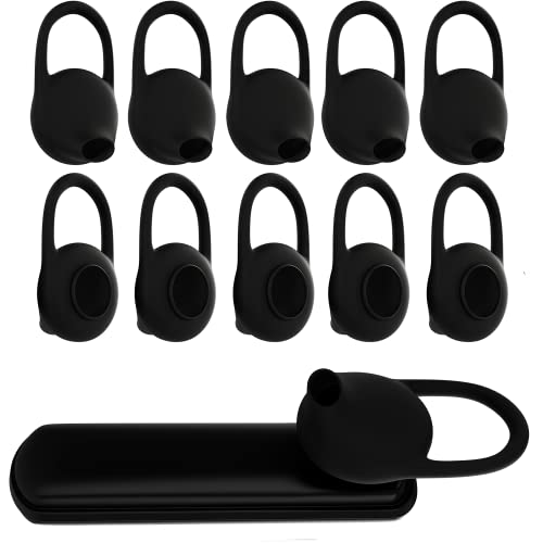 Redskypower Soft Silicone Gel Ear Tips Replacement - 10 PCS Black Comfortable Earbud Covers for Bluetooth Headphones & Wireless Earbuds | Perfect for Workouts, Commuting & Noise Isolation