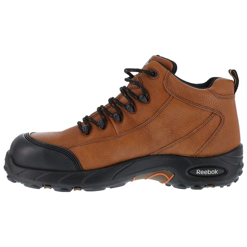 Reebok Women's Tiahawk Composite Toe Met Guard EH Work Safety Shoes - Brown | Slip Resistant & Comfortable for Construction, Warehouse & Industrial Work