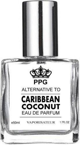 Premium Caribbean Coconut Eau de Parfum - 50ml Unisex Fragrance Spray | Long-Lasting Tropical Scent for Women & Men | Perfect for Summer, Beach Vacations & Date Nights