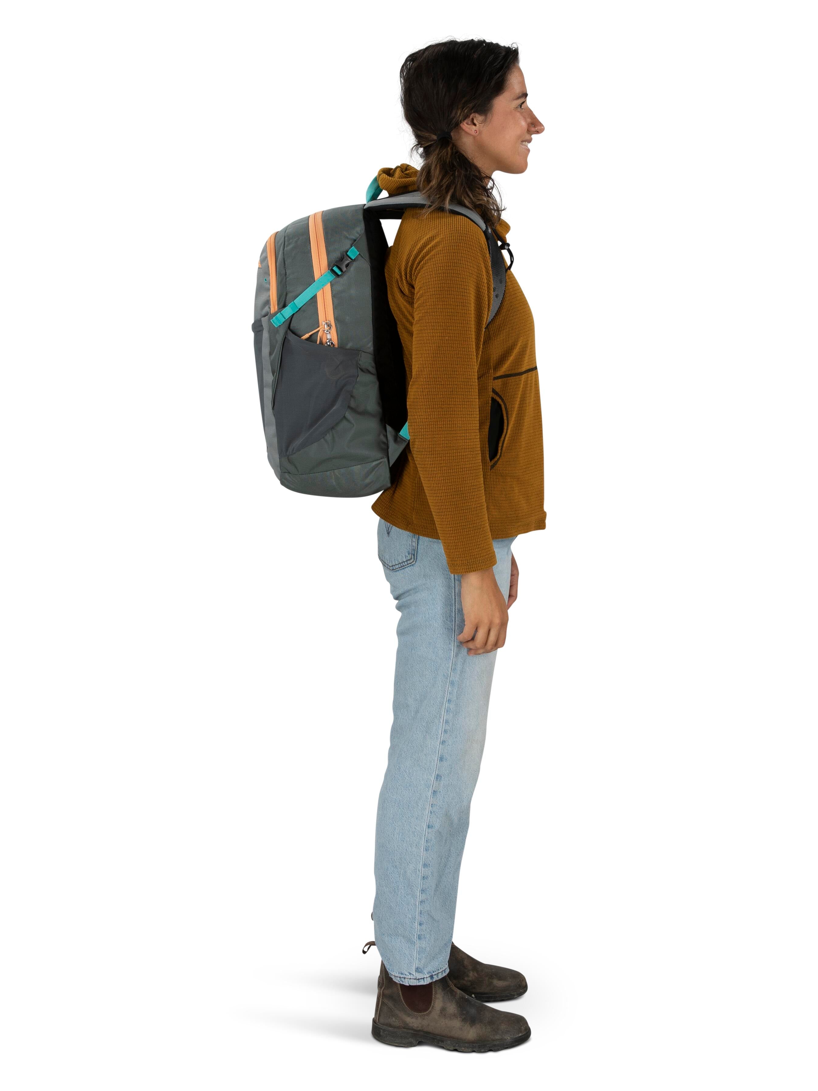 Osprey Flare 27 Backpack - Medium Grey/Coal Grey - Lightweight Hiking Daypack for Travel, Commuting & Outdoor Adventures