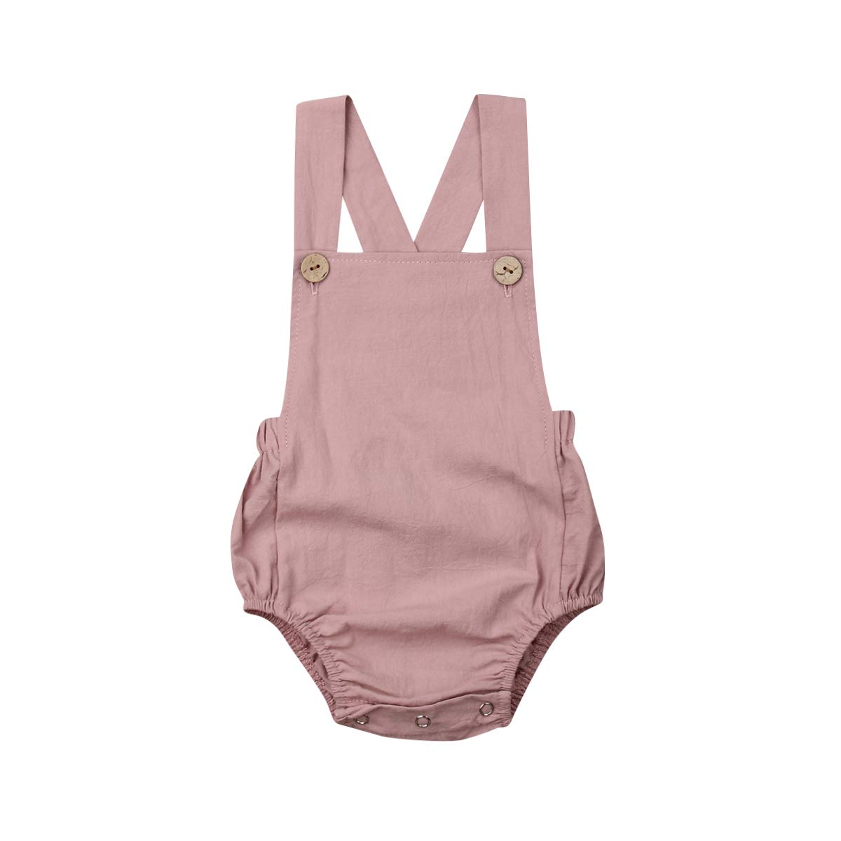 Organic Baby Girl Romper - Soft Cotton One-Piece Jumpsuit for Newborns & Toddlers | Summer Sunsuit Outfit for Playtime, Beach & Outdoor Activities