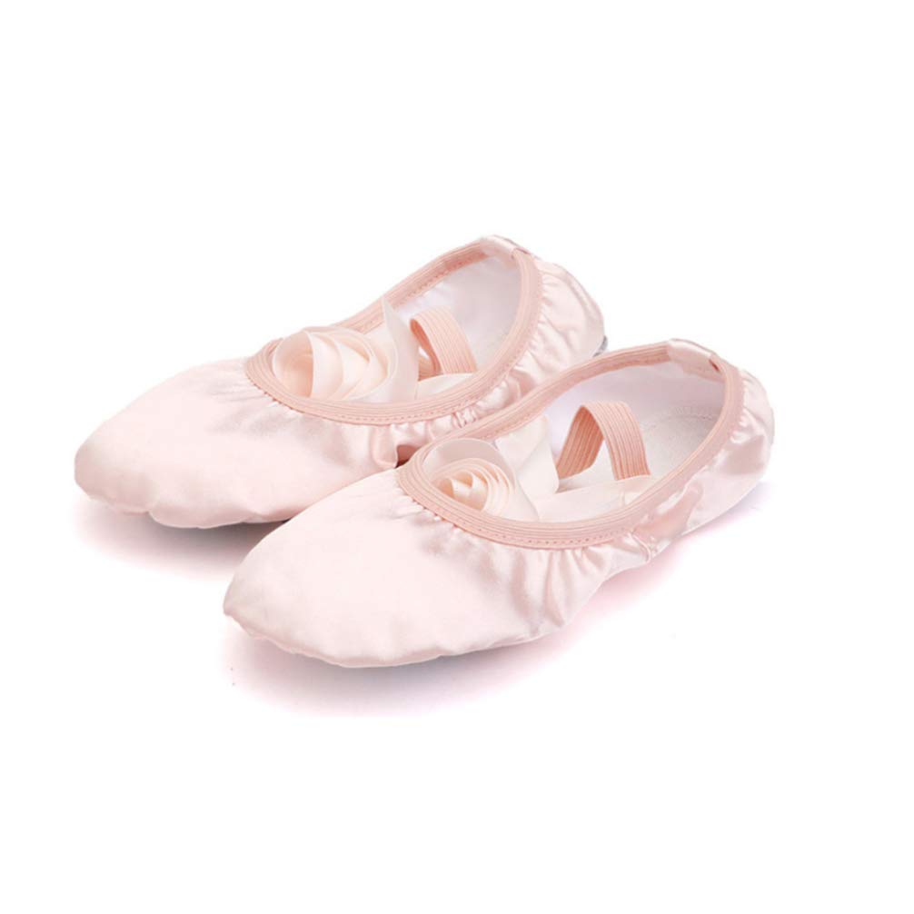 Women's Ballet Flats - Professional Dance Shoes for Ballet, Jazz & Contemporary - Soft Leather Slippers with Ribbon Tie - Perfect for Classes, Performances & Practice (Miss Garneck)