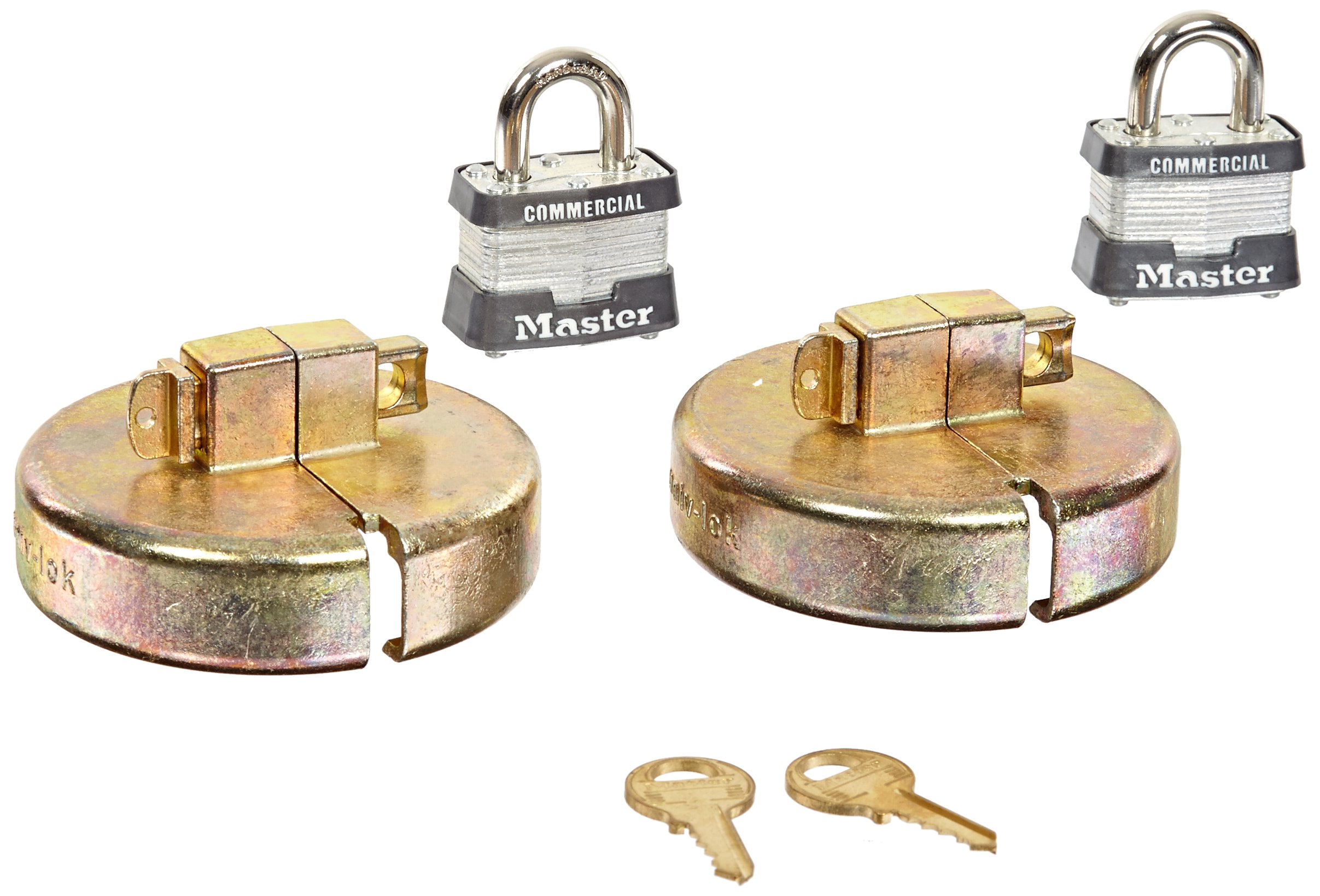Justrite 08511 Plastic Safety Drum Set with 2 Padlocks - Secure Chemical Storage for Industrial & Laboratory Use