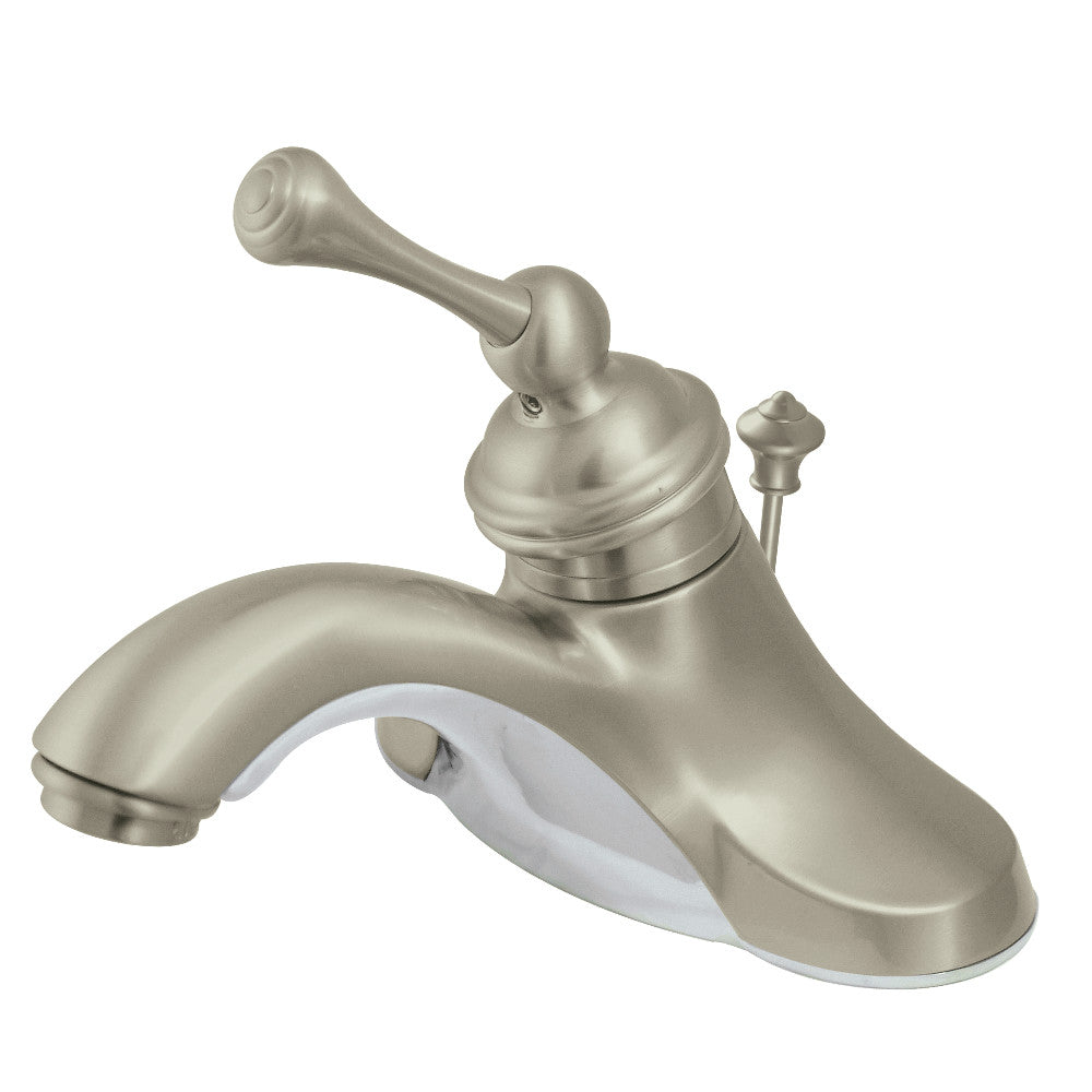 Kingston Brass KB3549BL 4-Inch Centerset Bathroom Faucet - Modern Matte Black Finish for Vanity Sinks, Perfect for Bathroom Remodeling and Home Upgrades