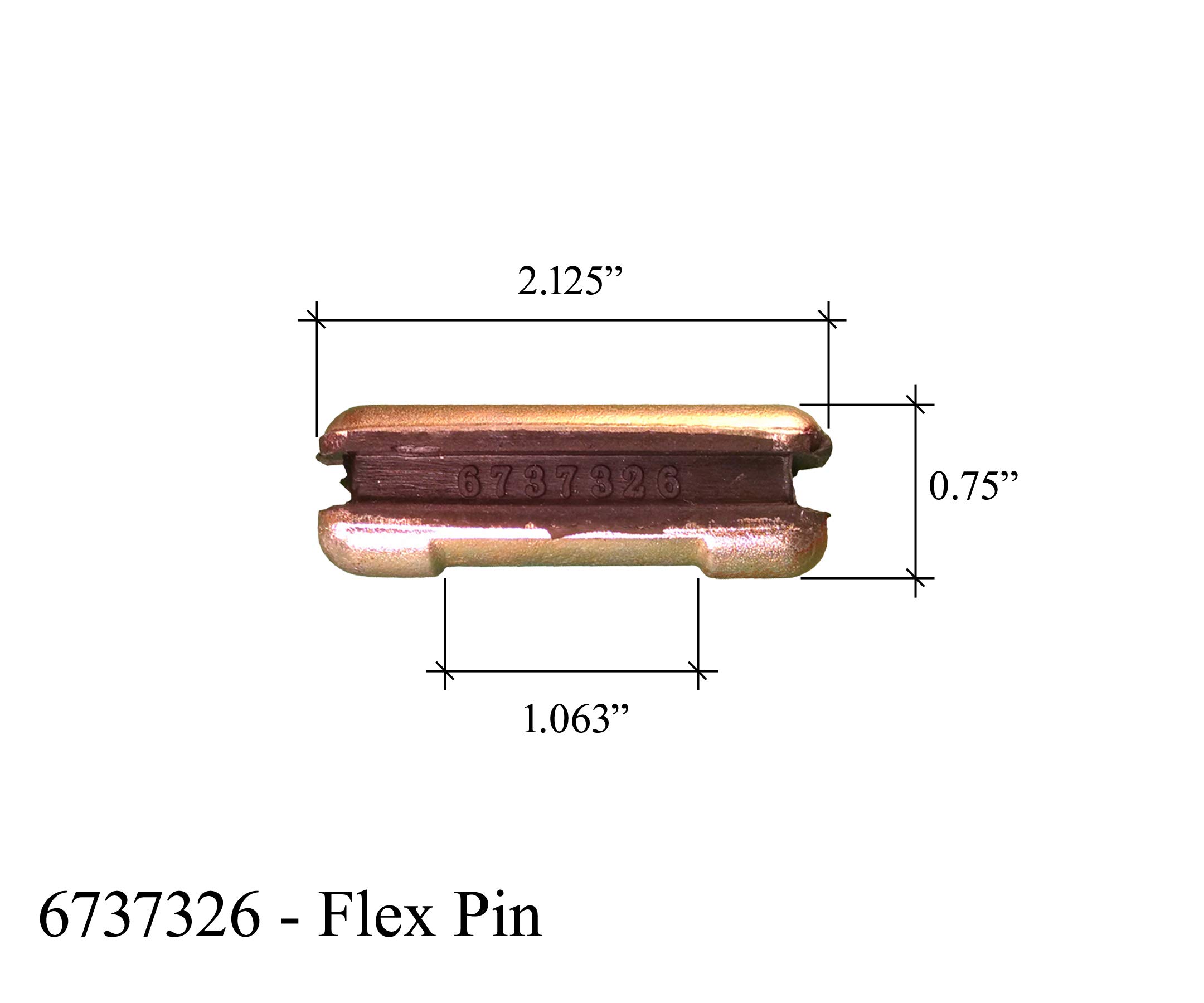 Bucket Teeth Flex Pins for Bobcat Mini Excavators & Skid Steers - Compatible with 6737326 (9-Pack) - Durable Replacement Parts for Construction & Digging Projects