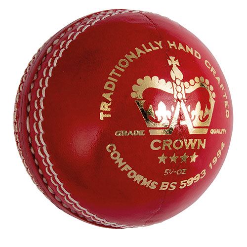 Gray Nicolls Crown 4 Star Cricket Ball - Premium Leather Cricket Ball for Professional Matches & Training - Perfect for Club Games, Practice Sessions & Competitive Play