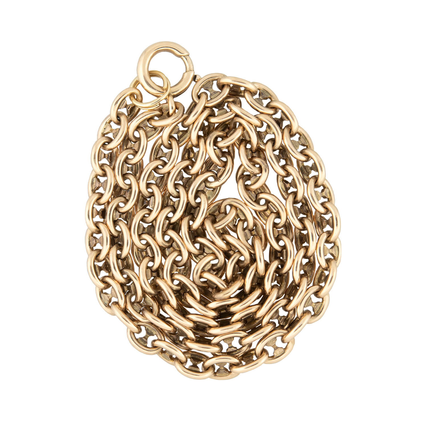 Victorian 9K Gold Petite Mariner Link Necklace - Elegant Dainty Chain for Women, Perfect Gift for Anniversary & Valentine's Day