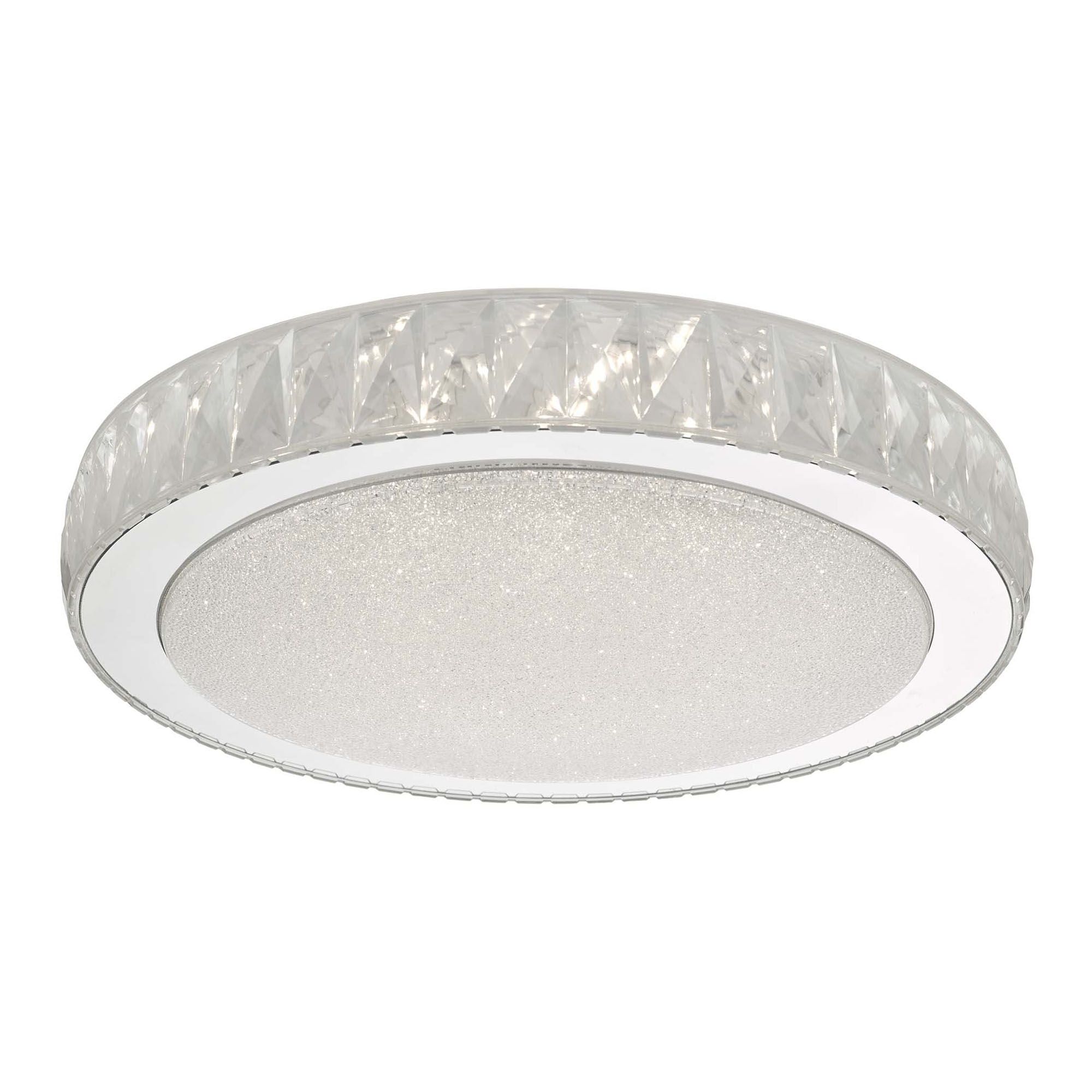 Akelia Modern LED Flush Mount Ceiling Light - Small/Large Size, Acrylic & Stainless Steel Finish - Perfect for Bedroom, Kitchen, Hallway Lighting