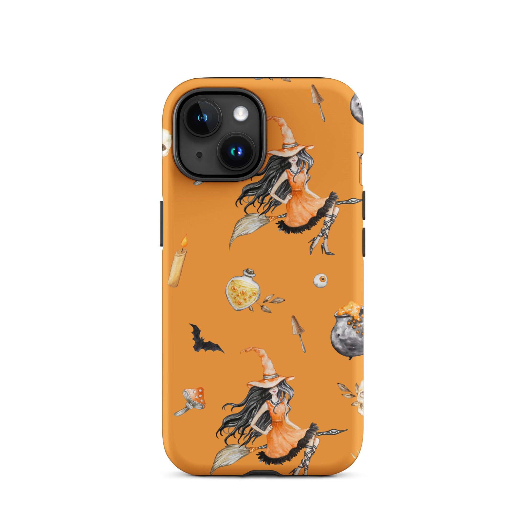 Premium Witch's Broomstick iPhone Case - Durable Protective Cover for iPhone 13/14/15 Pro Max - Perfect for Halloween, Cosplay & Witch-Themed Parties