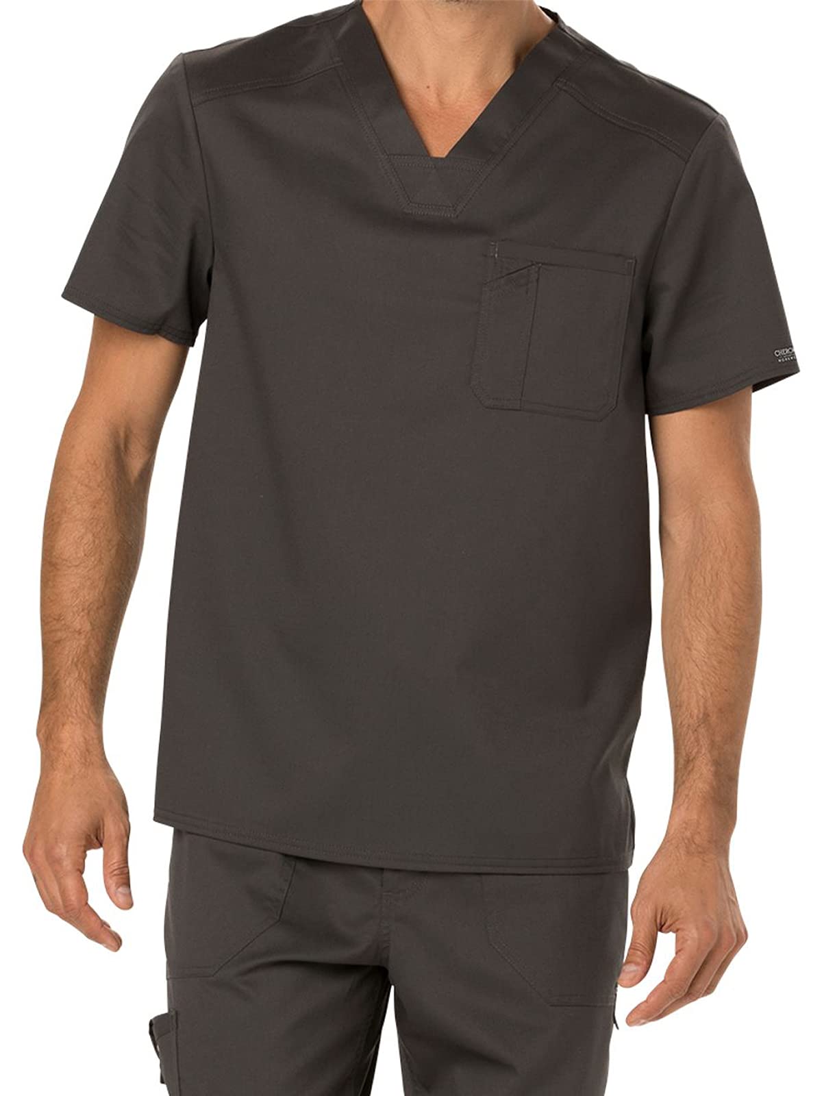 Cherokee Men's Scrubs Top - Comfortable Workwear V-Neck Shirt with Tuckable Design WW690 | Perfect for Nurses, Doctors & Healthcare Professionals