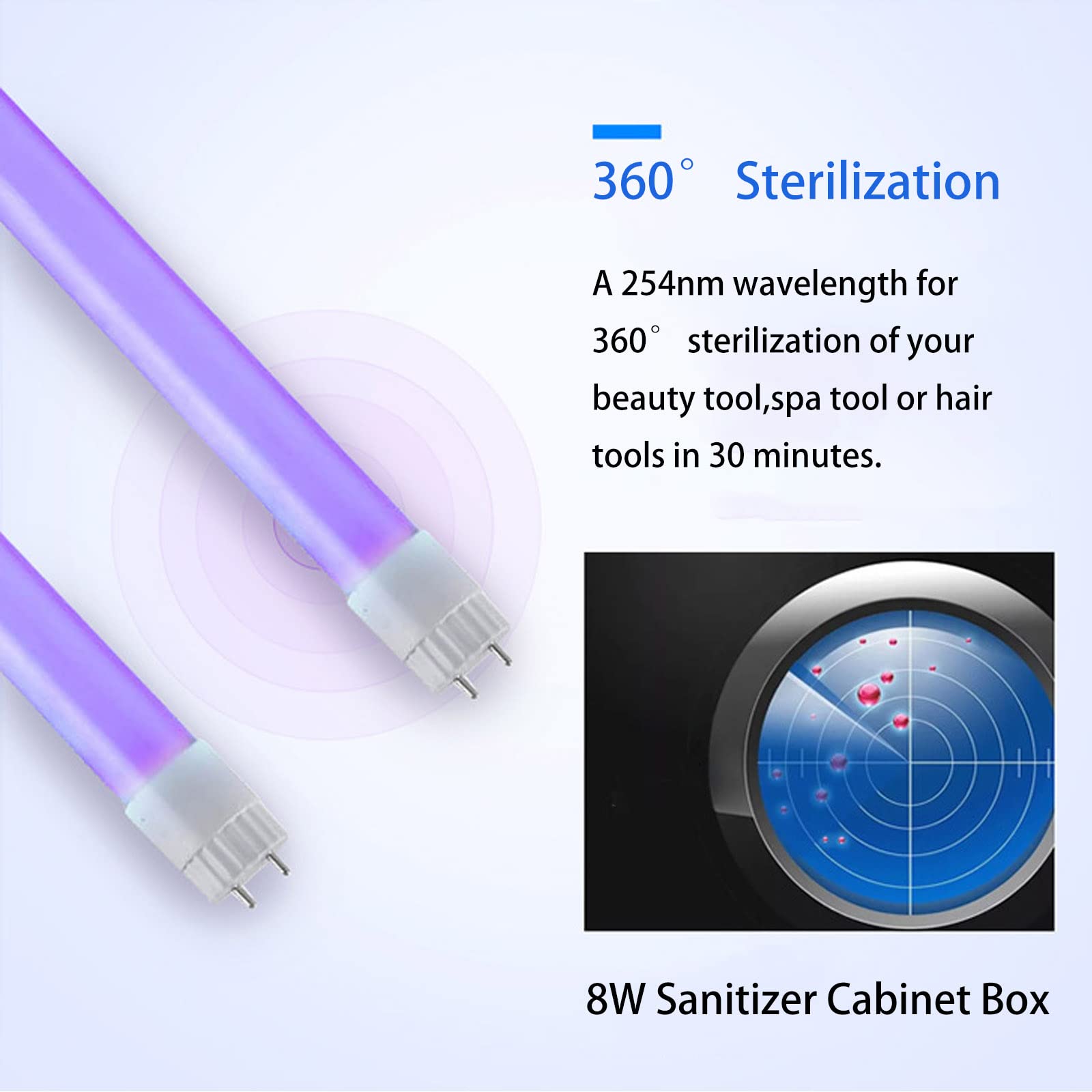 Professional 9L Large Capacity Nail Tool Sterilizer & Barber Sanitizer Cabinet - UV Sanitizing Box with Stainless Steel Tray for Spa, Salon & Beauty Tools - Perfect for Nail Salons, Barbershops & Home Use