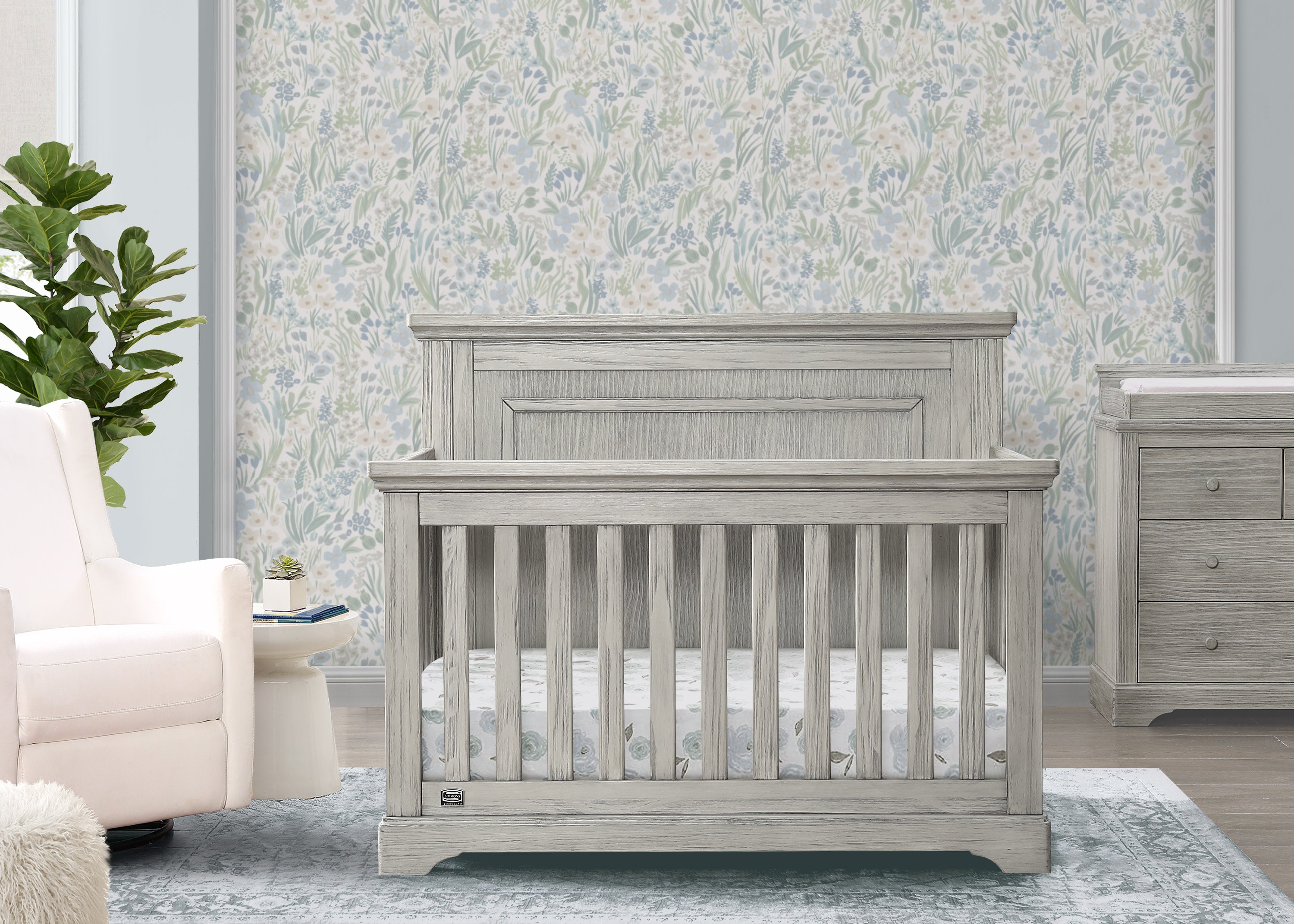 Paloma 4-in-1 Convertible Baby Crib - Toddler Bed, Daybed & Full-Size Bed - Modern Nursery Furniture for Boys & Girls - Perfect for Newborns to Teens Bedroom