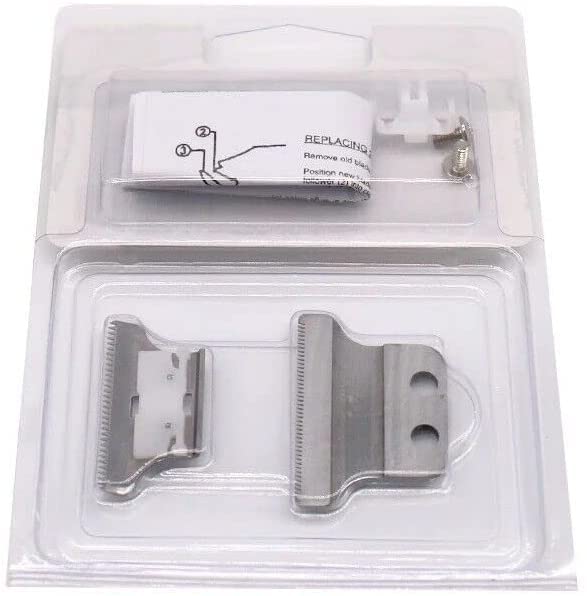 TB-PRO Detailer Trimmer Blade - Professional Adjustable T-Wide Replacement for Wahl 2215 & 8081 - Ultra Sharp Silver Blade for Beard Trimming, Hair Styling & Grooming