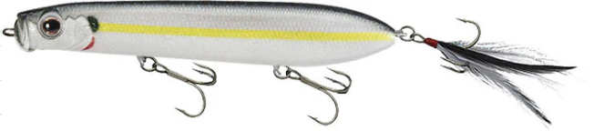 Evergreen Shower Blows 5 7/8 Topwater Pencil Popper Fishing Lure - Saltwater & Freshwater Bass Fishing Topwater Bait for Surf Casting and Kayak Fishing