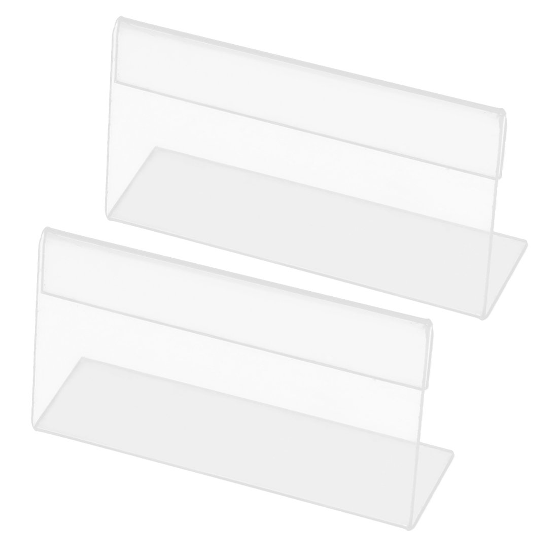 Uxcell Premium Clear Plastic Display Card Holder - Business Card, ID Badge & Name Tag Organizer (a15121600ux0831) - Perfect for Office, Conference, Trade Shows & Networking Events