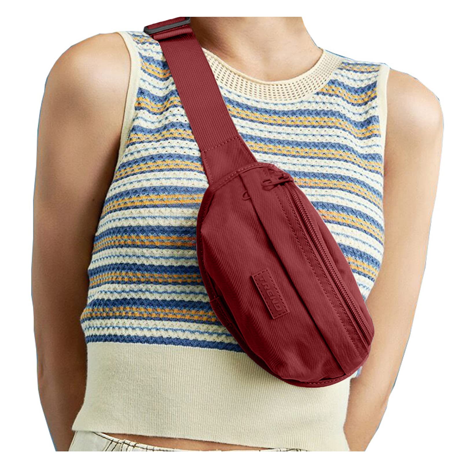Stylish Waterproof Fanny Pack for Women & Men - Multi-Color Waist Bag with Phone Pocket, Perfect for Running, Hiking, Walking & Travel | Durable Crossbody Belt Bag for Outdoor Activities & Daily Use