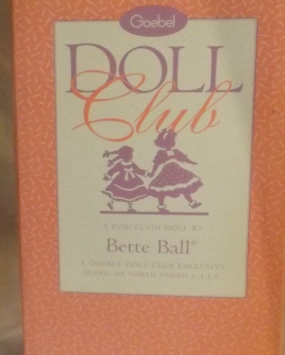Vintage Goebel Doll Club Bette Ball 1995 - Collectible Figurine for Display