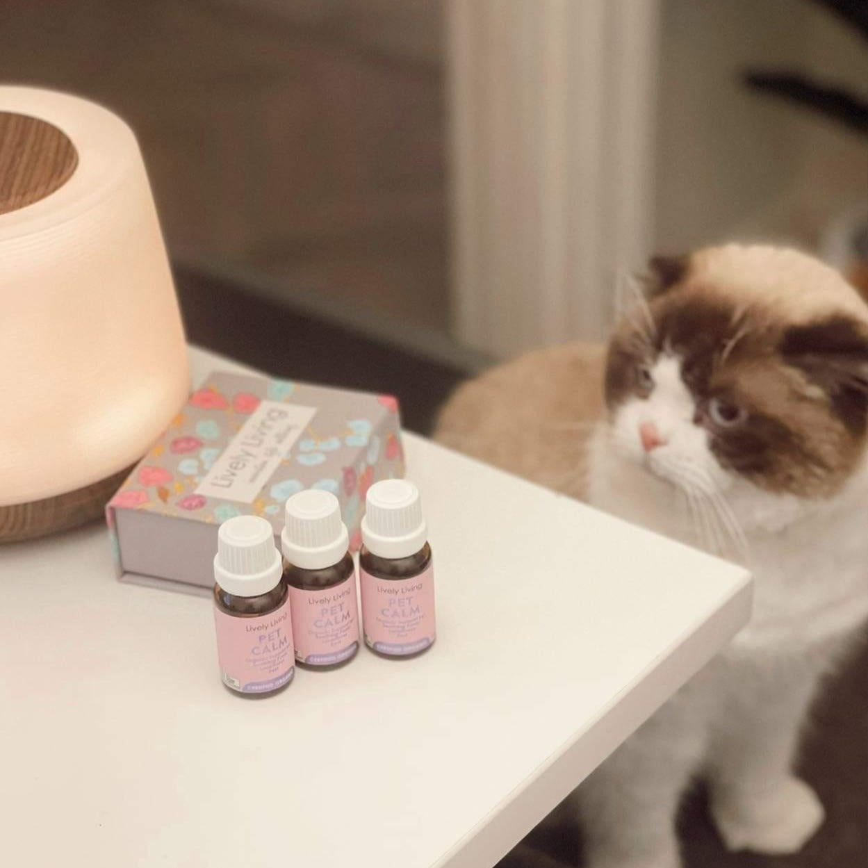 Organic Pet Calming Essential Oil - 15ml Natural Stress Relief for Dogs & Cats - Perfect for Travel, Vet Visits & Anxiety Relief