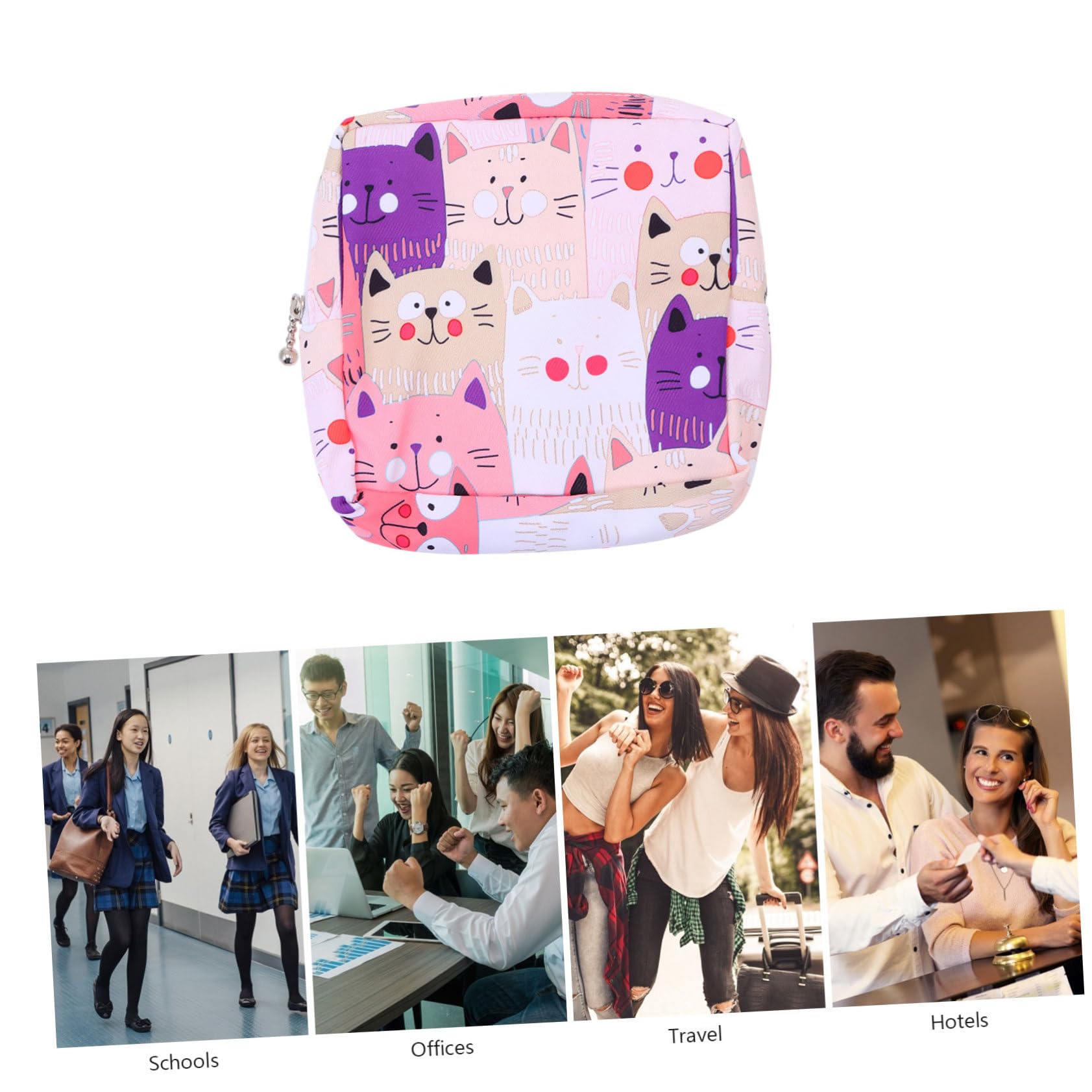 KOMBIUDA Women's Storage Pouch for Sanitary Pads, Coins & Underwear - Portable Multifunctional Travel Organizer for Nursing Pads, Towels & Toiletries | Perfect for Gym, Travel & Daily Organization