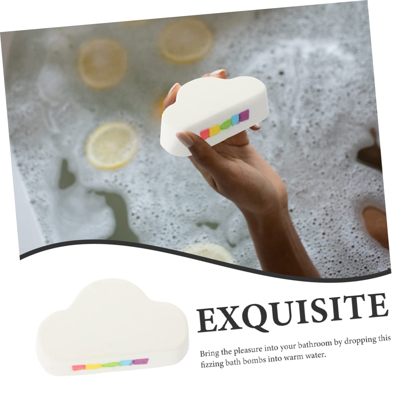 Cloud Shaped Bath Set - Natural Bath Salts & Bubbles for Relaxation | Portable Bathtub Spa Experience | Perfect for Home Relaxation, Stress Relief & Gift Giving