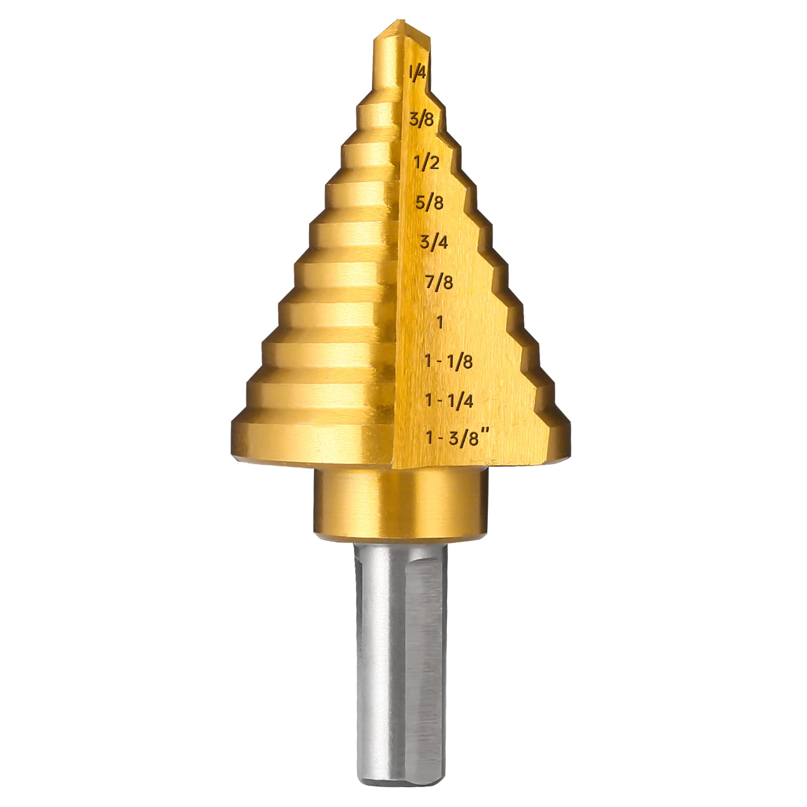 Titanium Step Drill Bit Set - 1/4