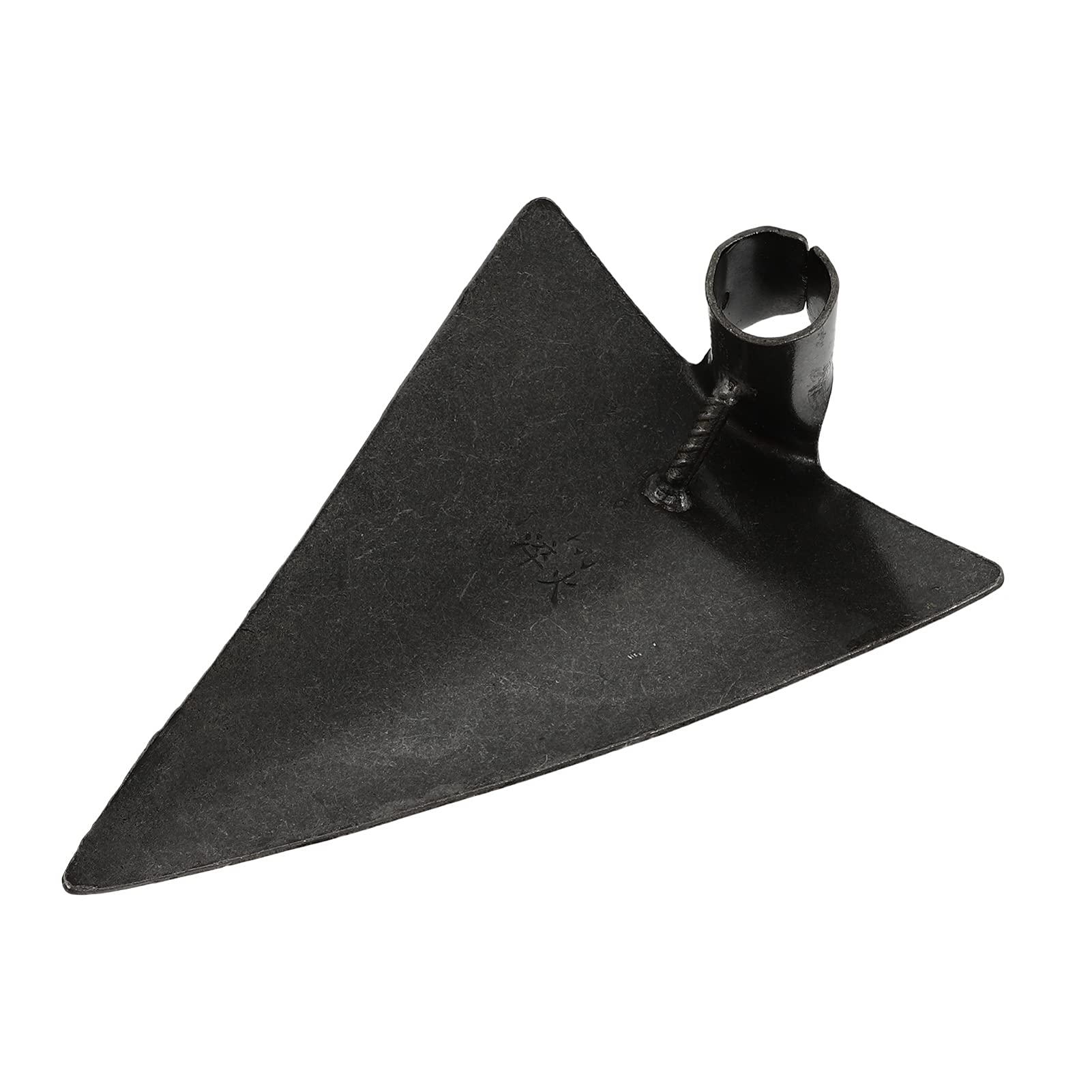 DOITOOL Triangle Hoe Head - Heavy Duty Steel Gardening Hoe for Digging and Weeding - 27x20cm Round Eye Replacement Hoe Head (Black) - Perfect for Vegetable Gardens, Flower Beds, and Farmland Maintenance