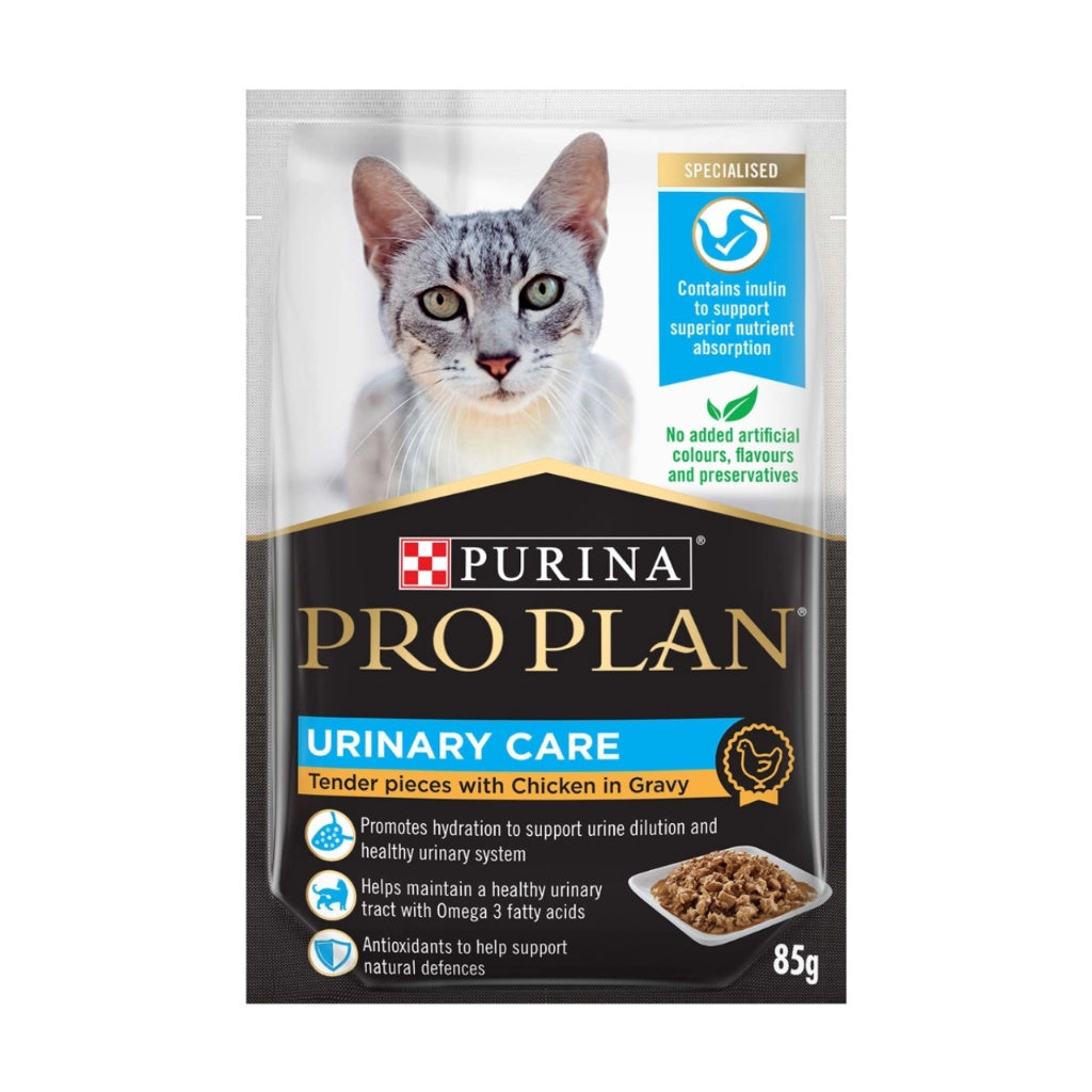 Purina PRO PLAN High Protein Wet Cat Food Pouches - Grain Free, 85g (3 oz) - Tuna & Salmon Recipe - Supports Immune Health & Digestion - Perfect for Adult Cats, Picky Eaters & Hydration Boost