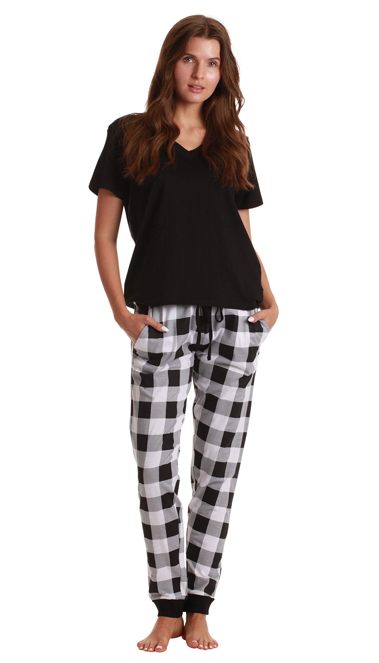 Just Love Pajama Jogger Pant Set - Soft Sleepwear Pjs for Women & Men | Buffalo Plaid & Tie Dye Patterns | Cozy Lounge Wear for Home, Sleep & Relaxation