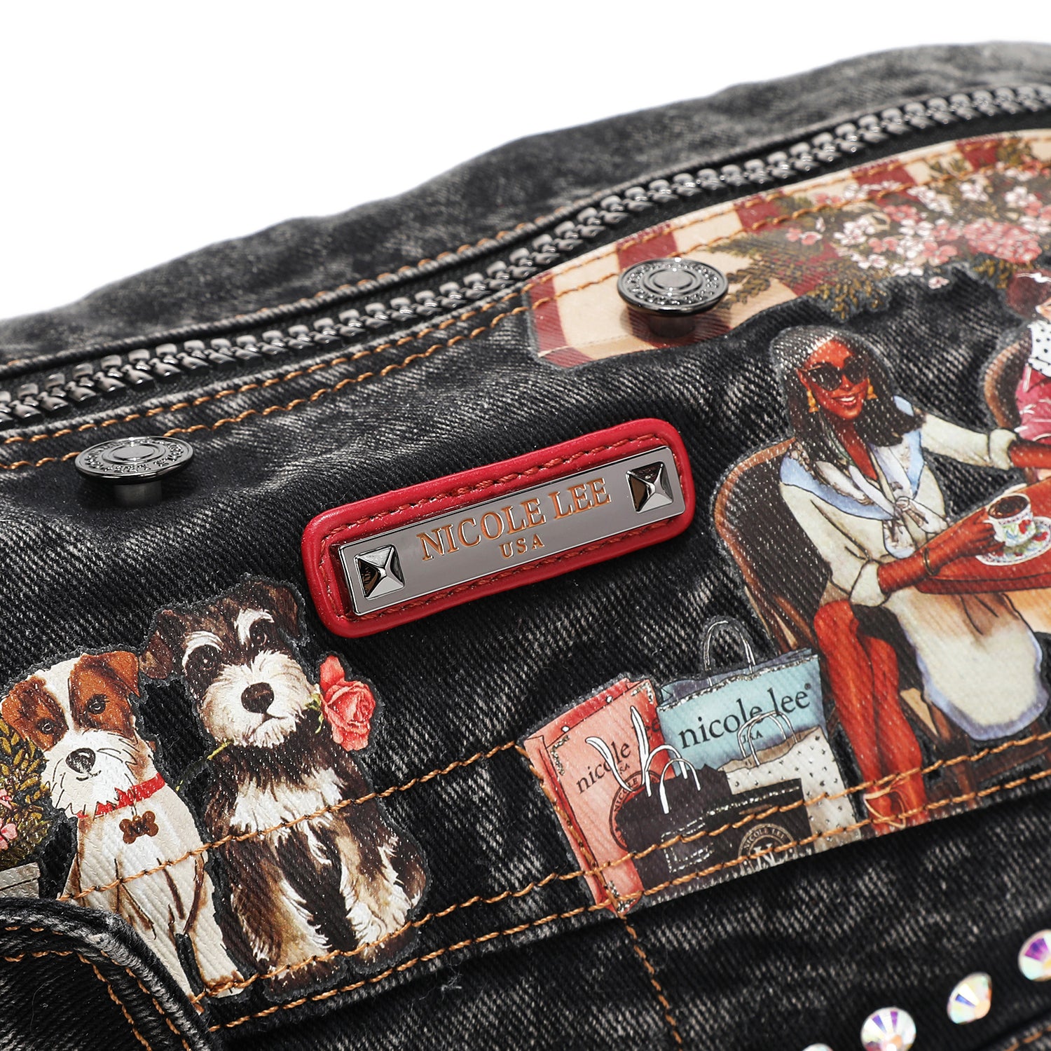 DENIM SISTERS SECRET HANDBAG - Stylish Women's Denim Crossbody Purse for Everyday Use, Work & Travel