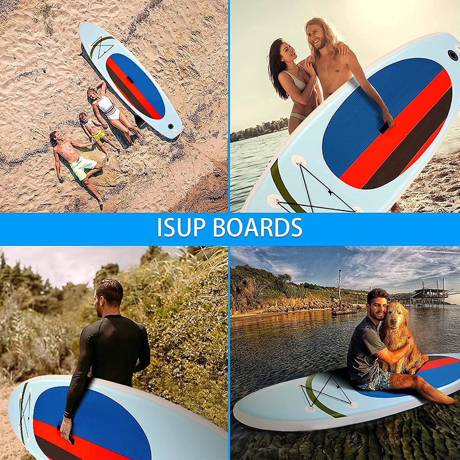 ANCHEER Inflatable Stand Up Paddle Board - 10'6
