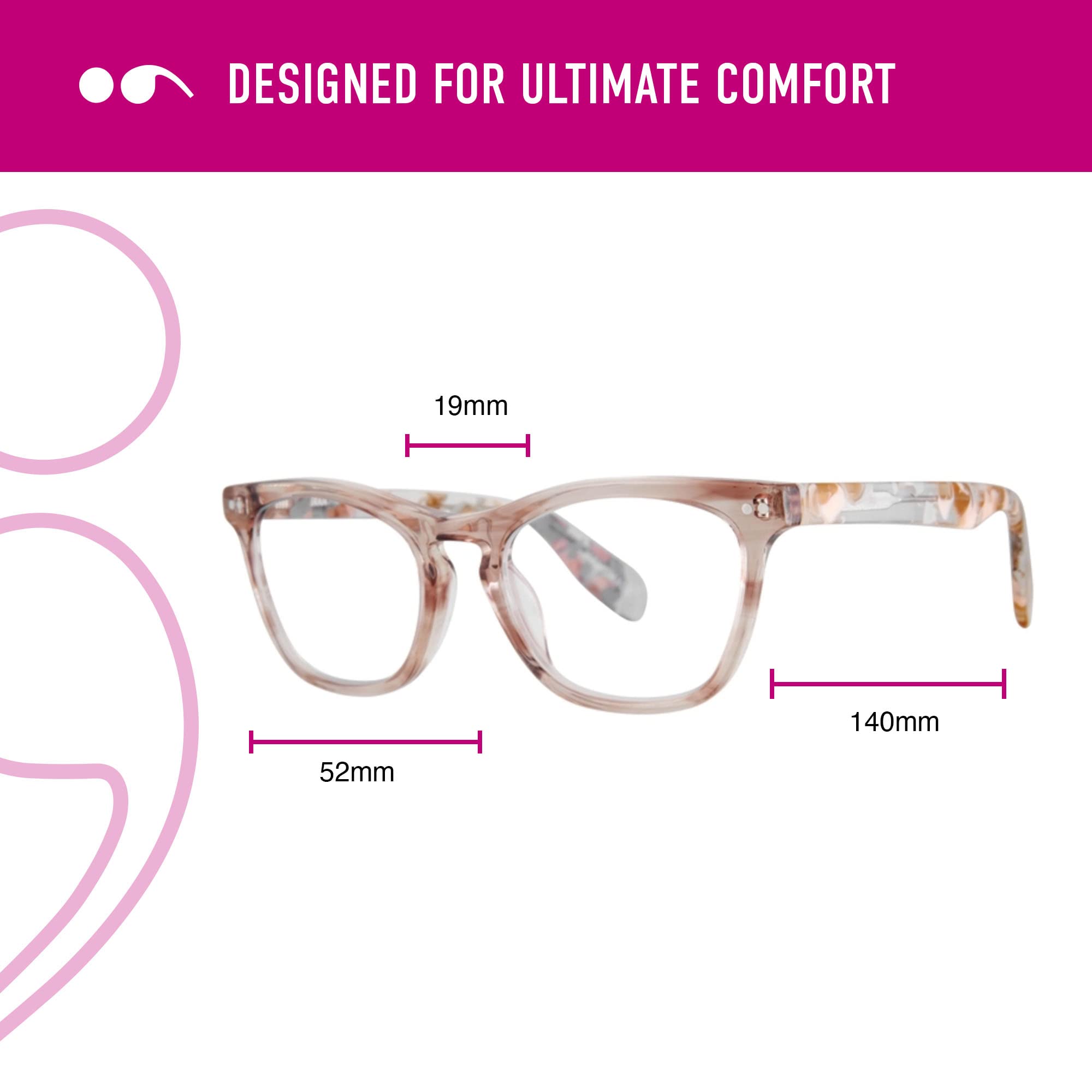 Scojo New York Bloom Street Blue Light Blocking Reading Glasses - Handmade Scratch Resistant Computer Glasses for Women & Men - Perfect for Office Work, Screen Time & Night Reading