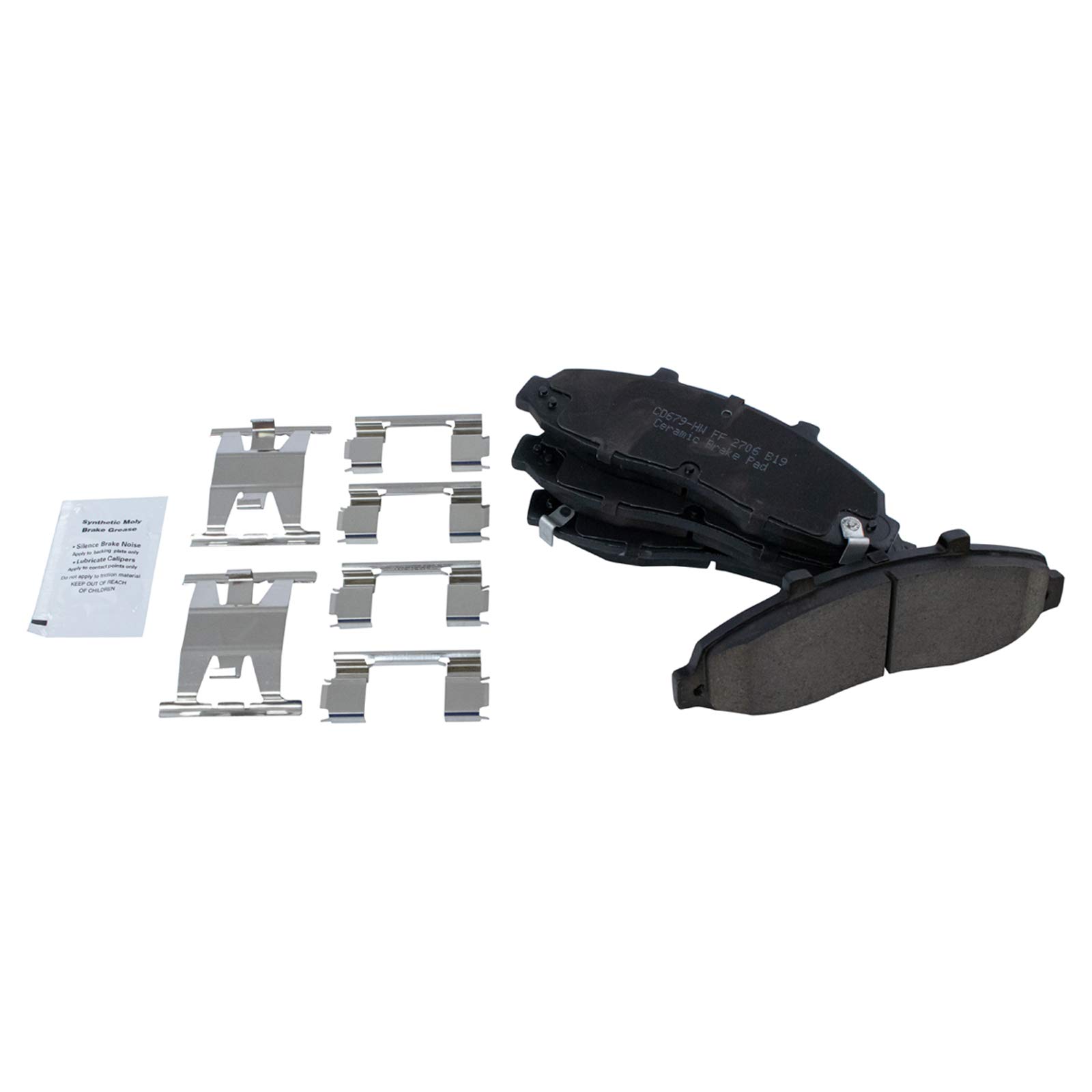 TRQ Front Performance Brake Pad & Rotor Kit - Ceramic Vented Premium G-Coated for 1997-1999 Ford F-150 - Smooth Stopping Power for Highway & Off-Road Driving