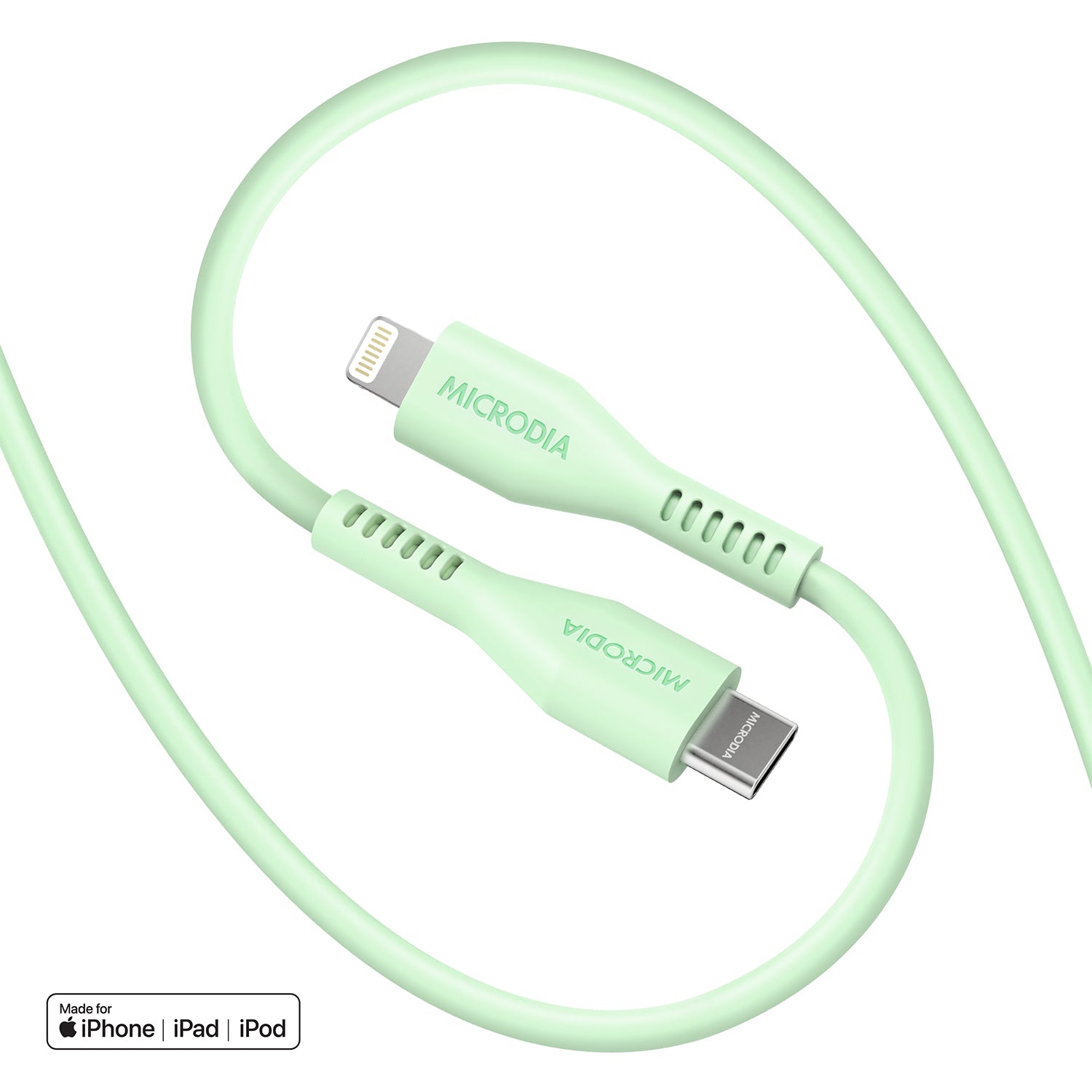 MICRODIA Fruitywire™ 60W USB-C to Lightning Cable - MFi Certified Fast Charging & Data Sync (480Mbps) - Compatible with iPhone, iPad - Perfect for Home, Office & Travel Charging