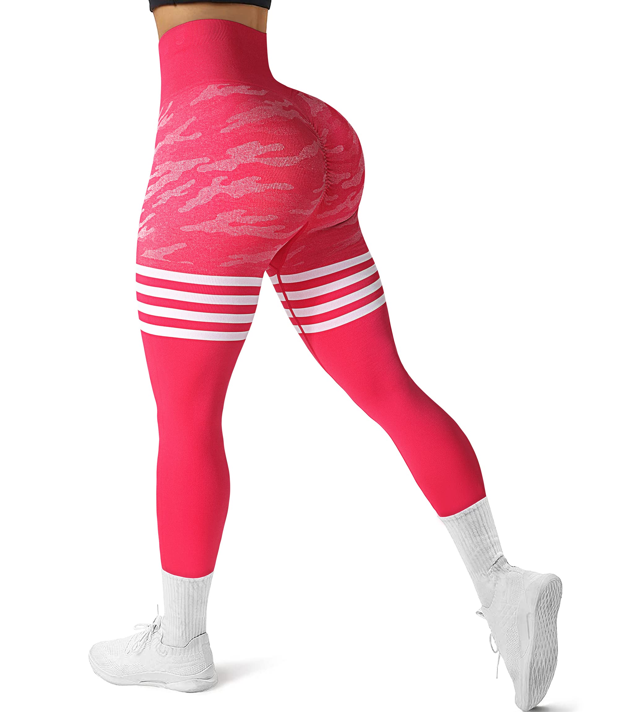 GILLYA Women's High Waisted Scrunch Butt Lifting Yoga Pants - Seamless Tummy Control Workout Leggings for Gym, Running & Lounge Wear