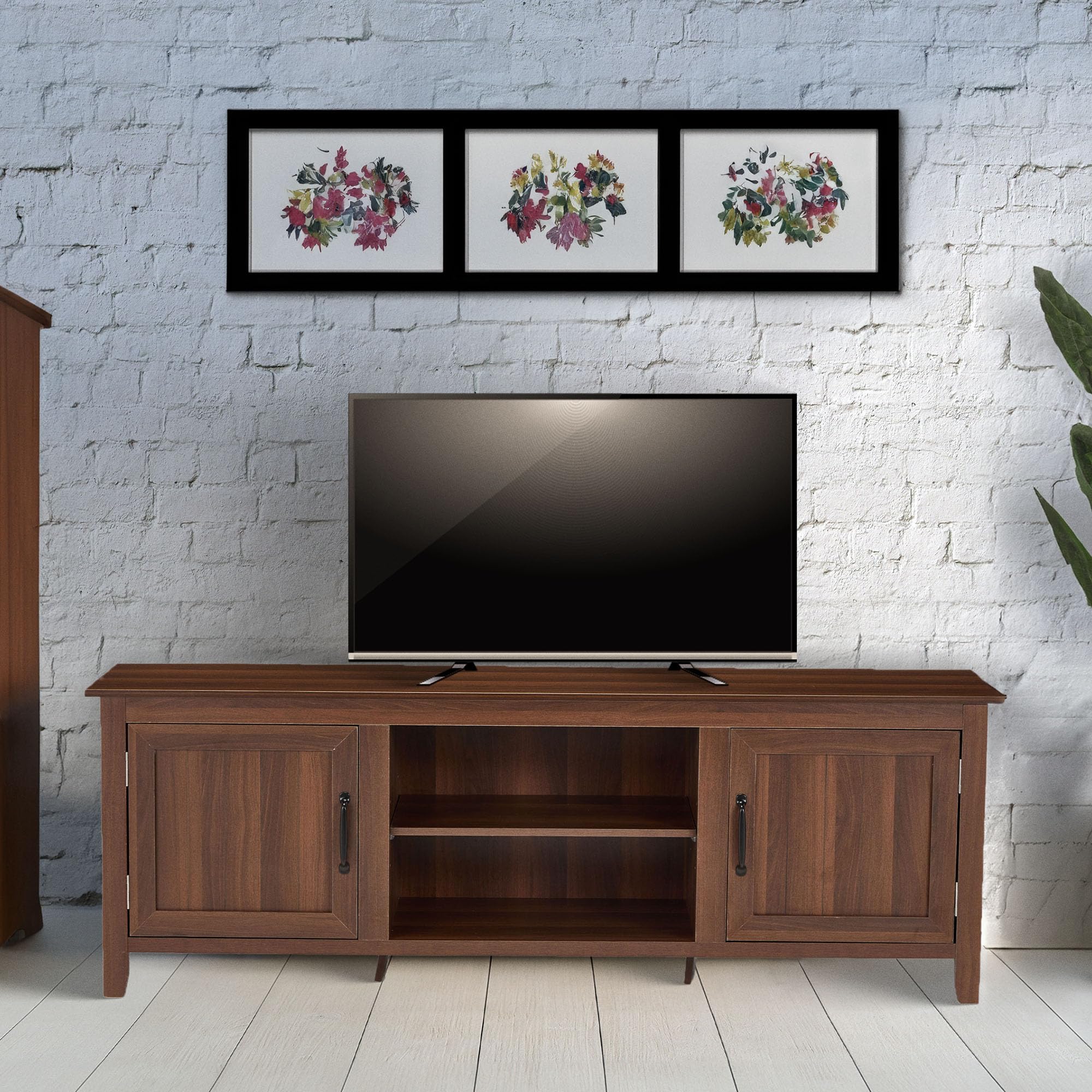 JOMEED TV Stand with Storage - Modern TV Console Table for Living Room, Bedroom & Home Theater - Holds Up to 110 lbs - Perfect for Organizing Media, Gaming Consoles & Entertainment Systems