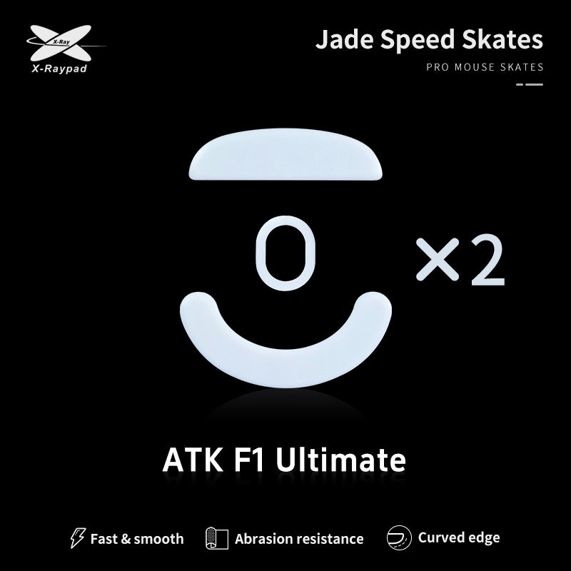 X Raypad Jade Mouse Skates - Ultra Smooth PTFE Feet for ATK Blazing Sky F1 Ultimate & F1 Extreme Gaming Mouse - Perfect for FPS, MOBA, and Esports Gaming