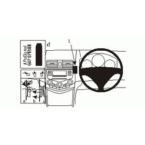 ClicOn No Holes Center Dash Mount for 2003-2007 Honda Accord & Accord Euro - Perfect for GPS, Phone & Dash Cam Installation