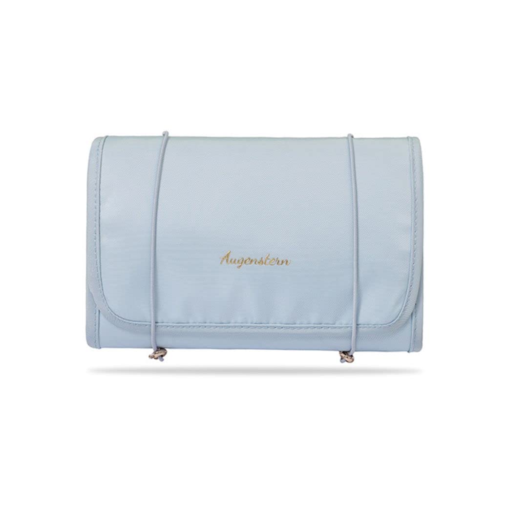 4-in-1 Foldable Waterproof Hanging Toiletry Bag - Travel Cosmetic Organizer for Makeup Brushes & Bathroom Essentials - Easy Clean Portable Storage (Blue) - Perfect for Camping, Gym & Business Trips