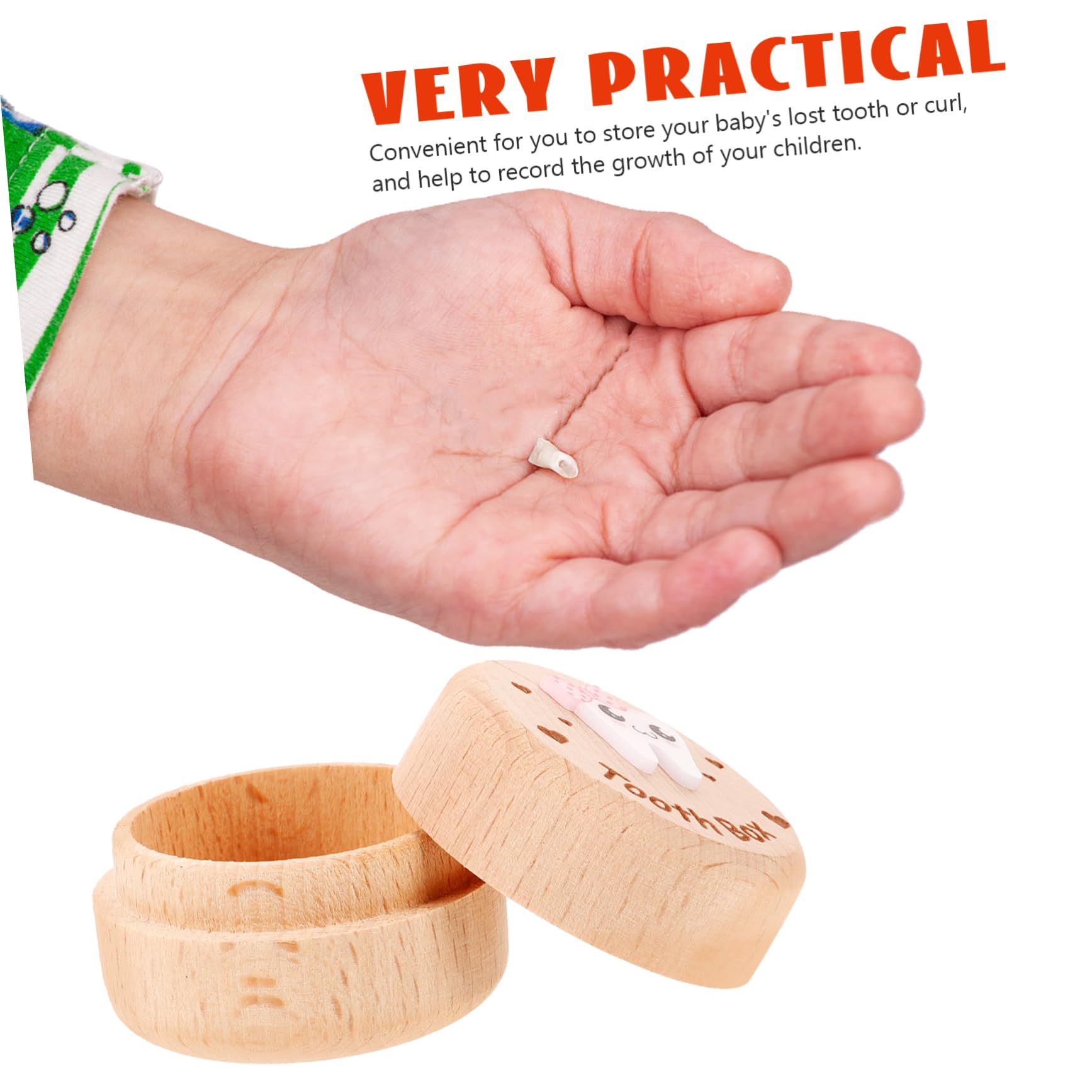 Premium Wooden Tooth Storage Box - Organize & Protect Your Dental Kit, Dentures, or Braces | Perfect for Travel, Home, or Dental Office Use